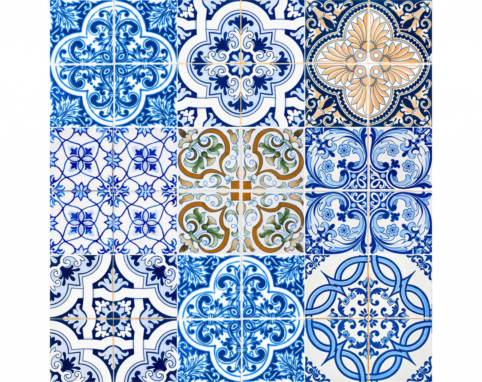 4" X 4" Dianna Mutli Mosaic Peel And Stick Tiles