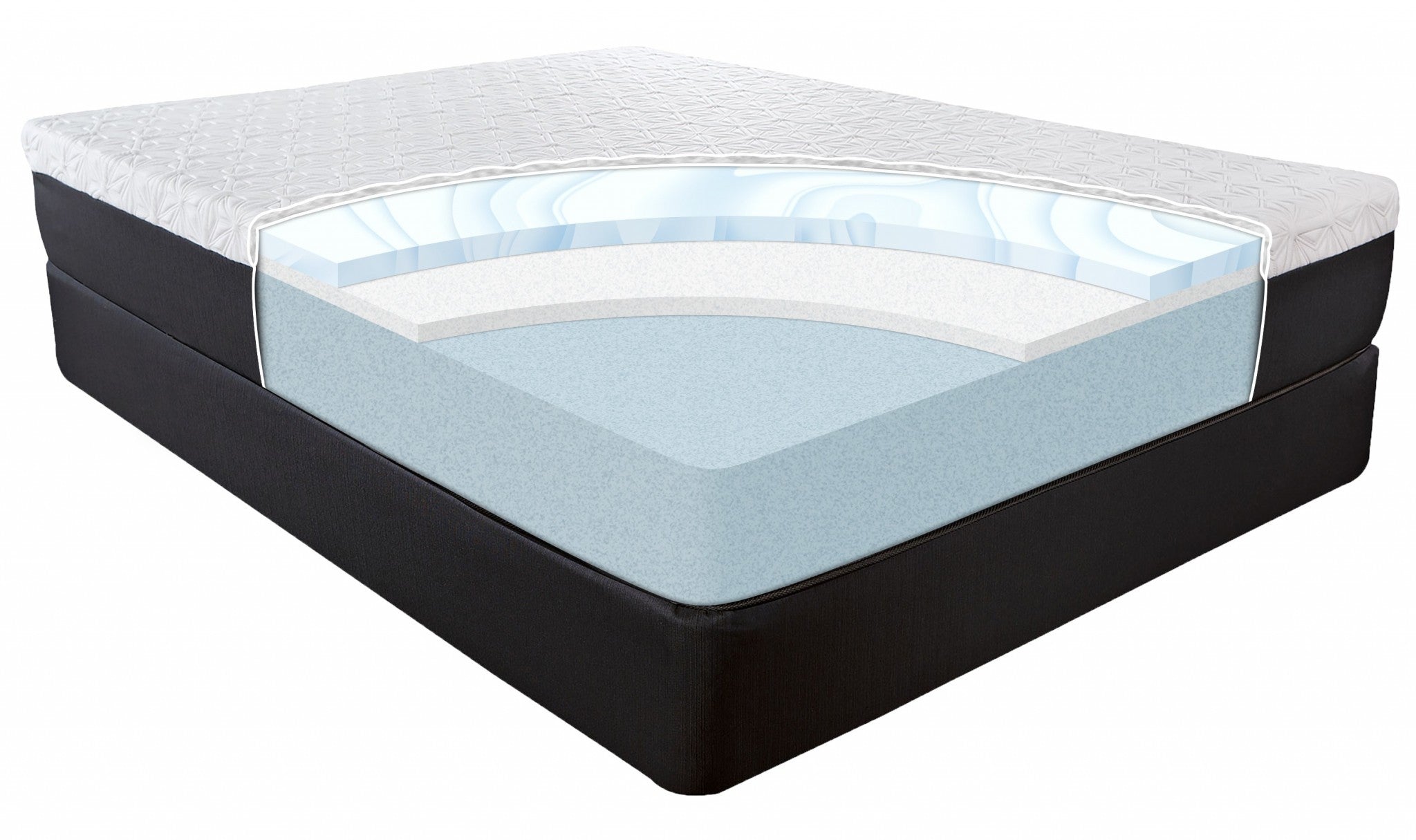 10.5" Lux Gel Infused Memory Foam And High Density Foam Mattress Twin