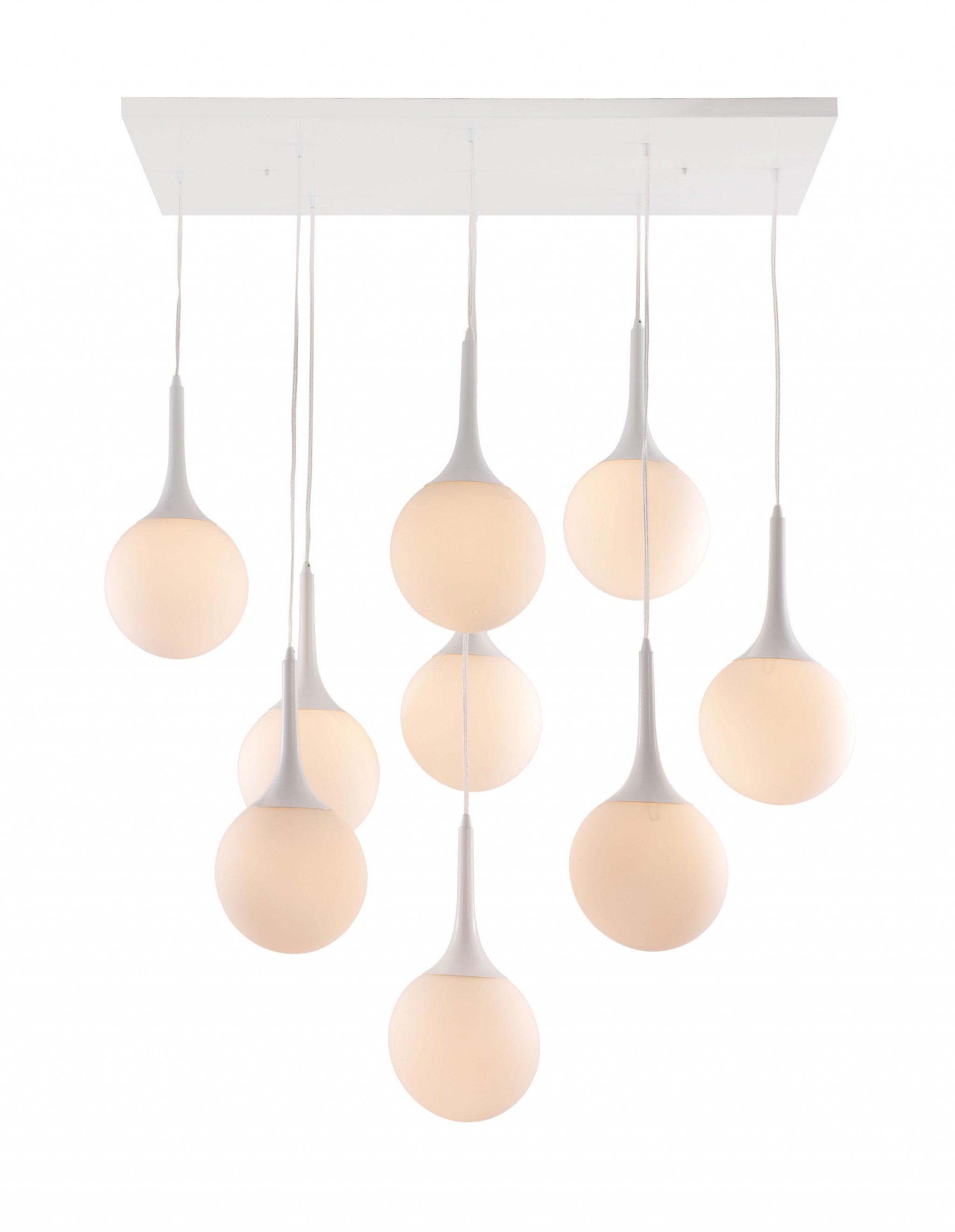 White Tear Drop Ceiling Lamp