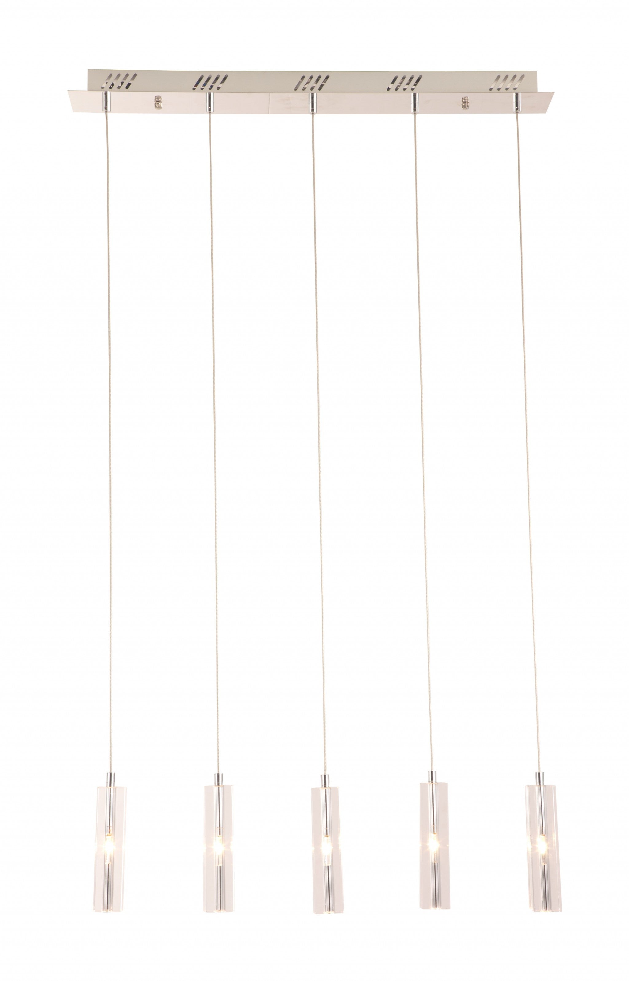 Stark Five Bulb Clear Ceiling Lamp