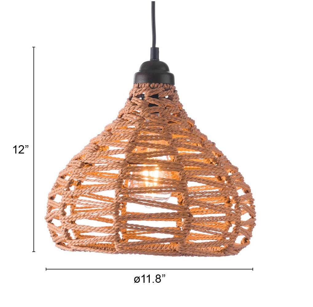 Lantern Empire Metal Dimmable Ceiling Light With Natural Shades