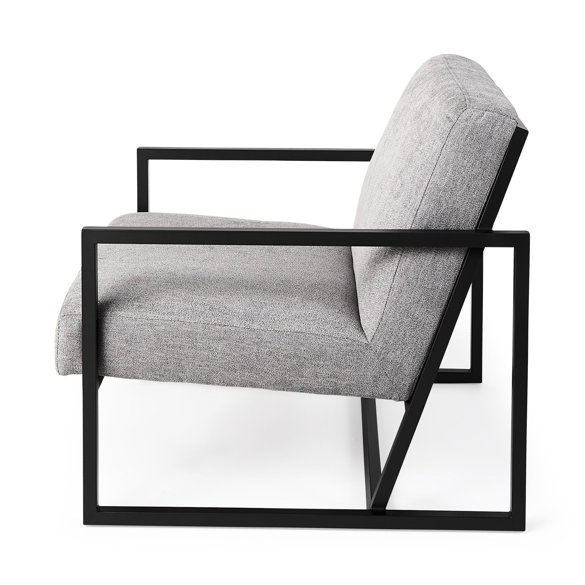 Geo Modern Gray And Black Accent Or Side Chair