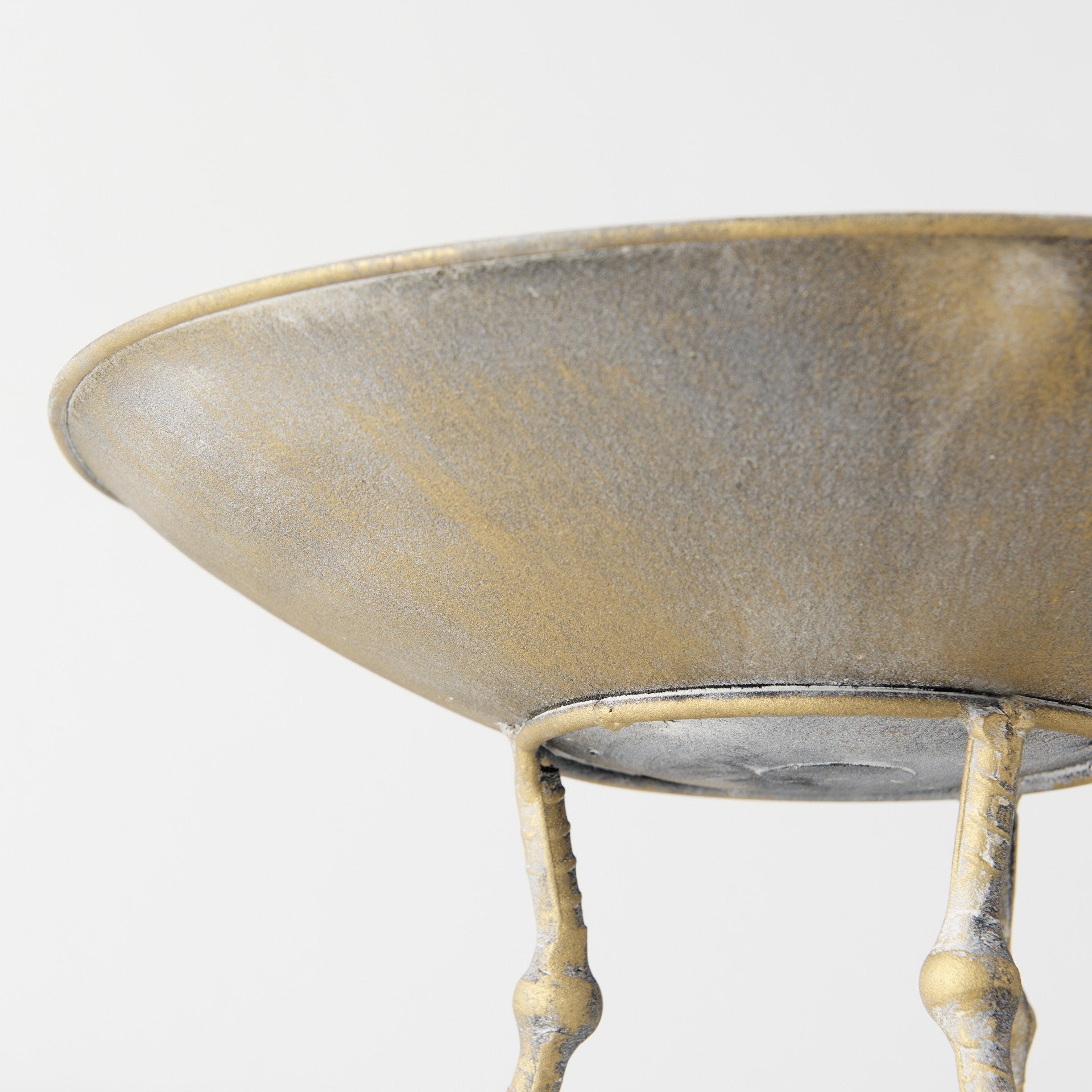 Antiqued Gold Webbed Feet Centerpiece Bowl