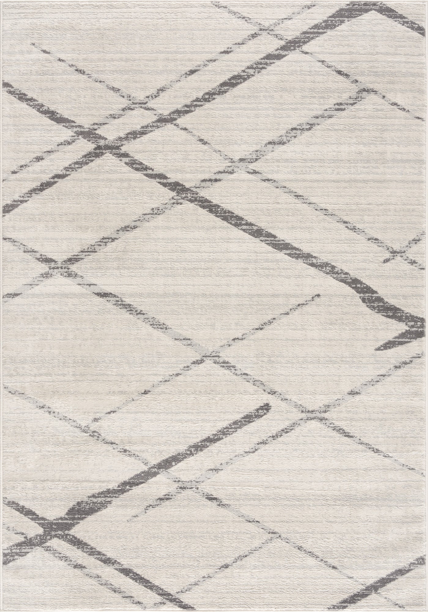 4' X 6' Gray Geometric Dhurrie Area Rug