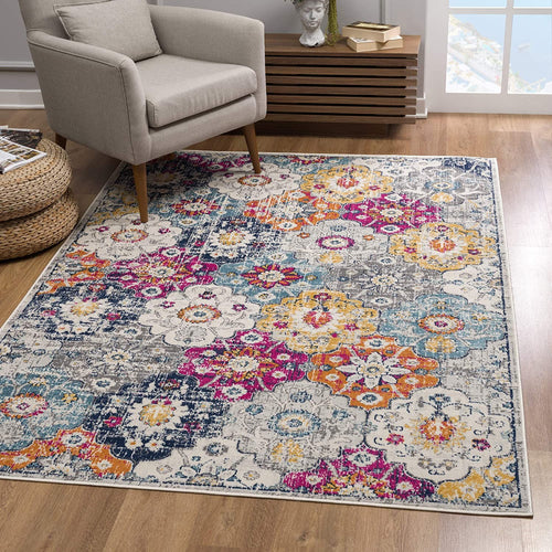 13' Runner Rust Floral Dhurrie Runner Rug