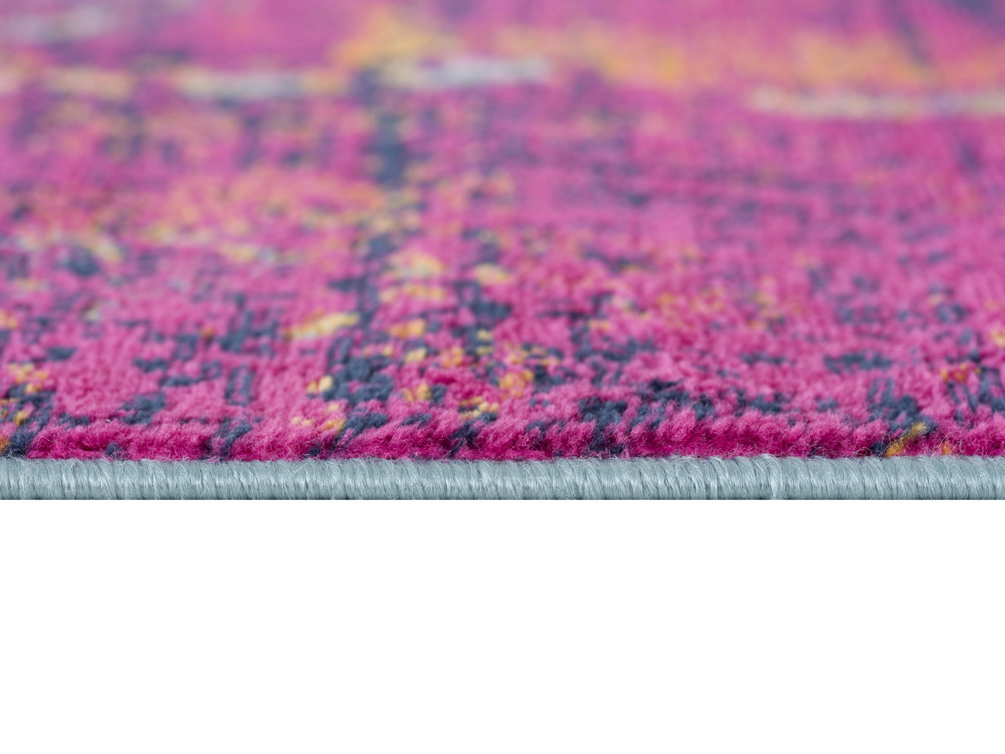 4' X 6' Magenta Abstract Dhurrie Area Rug