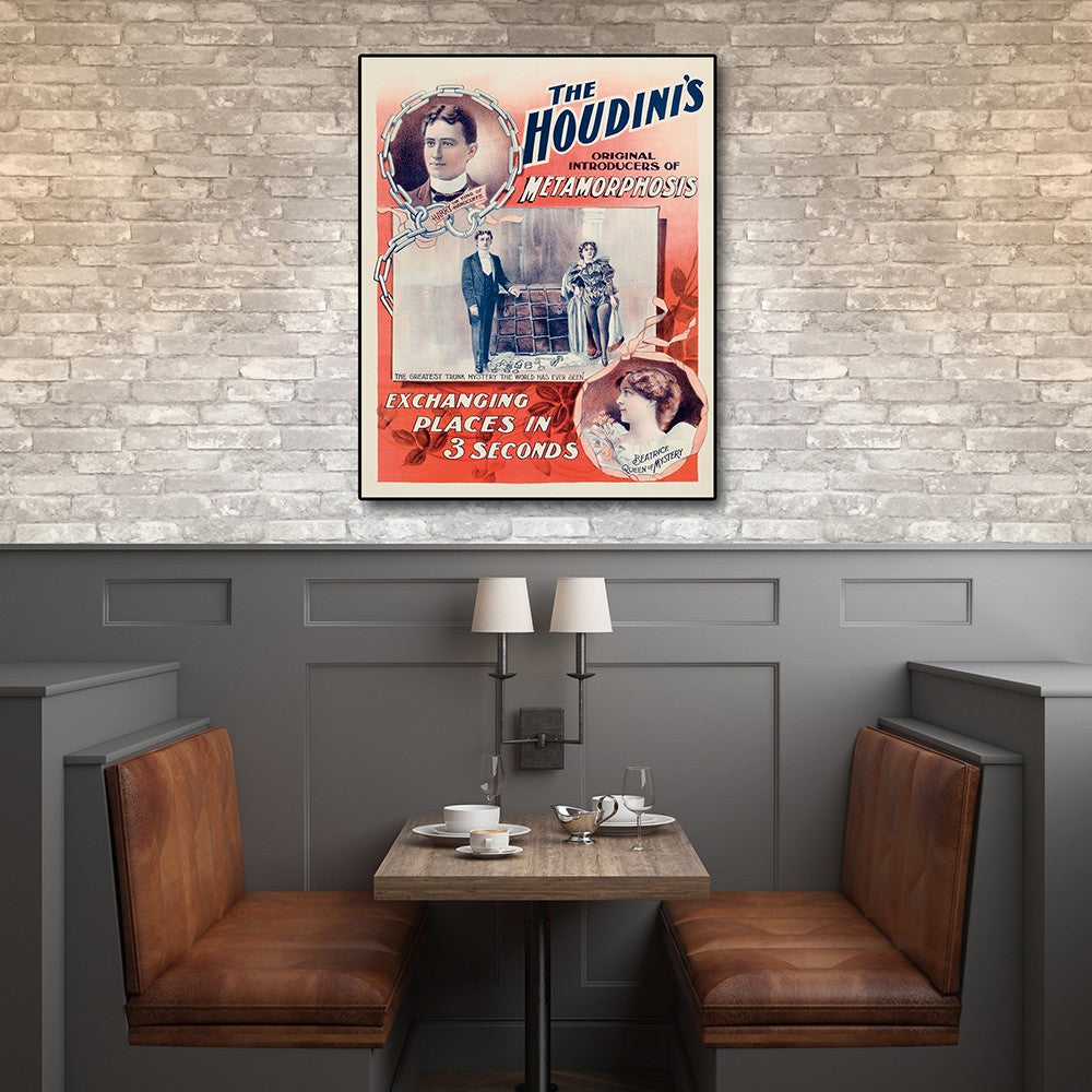 Houdini Spirits Vintage Magic Unframed Print Wall Art