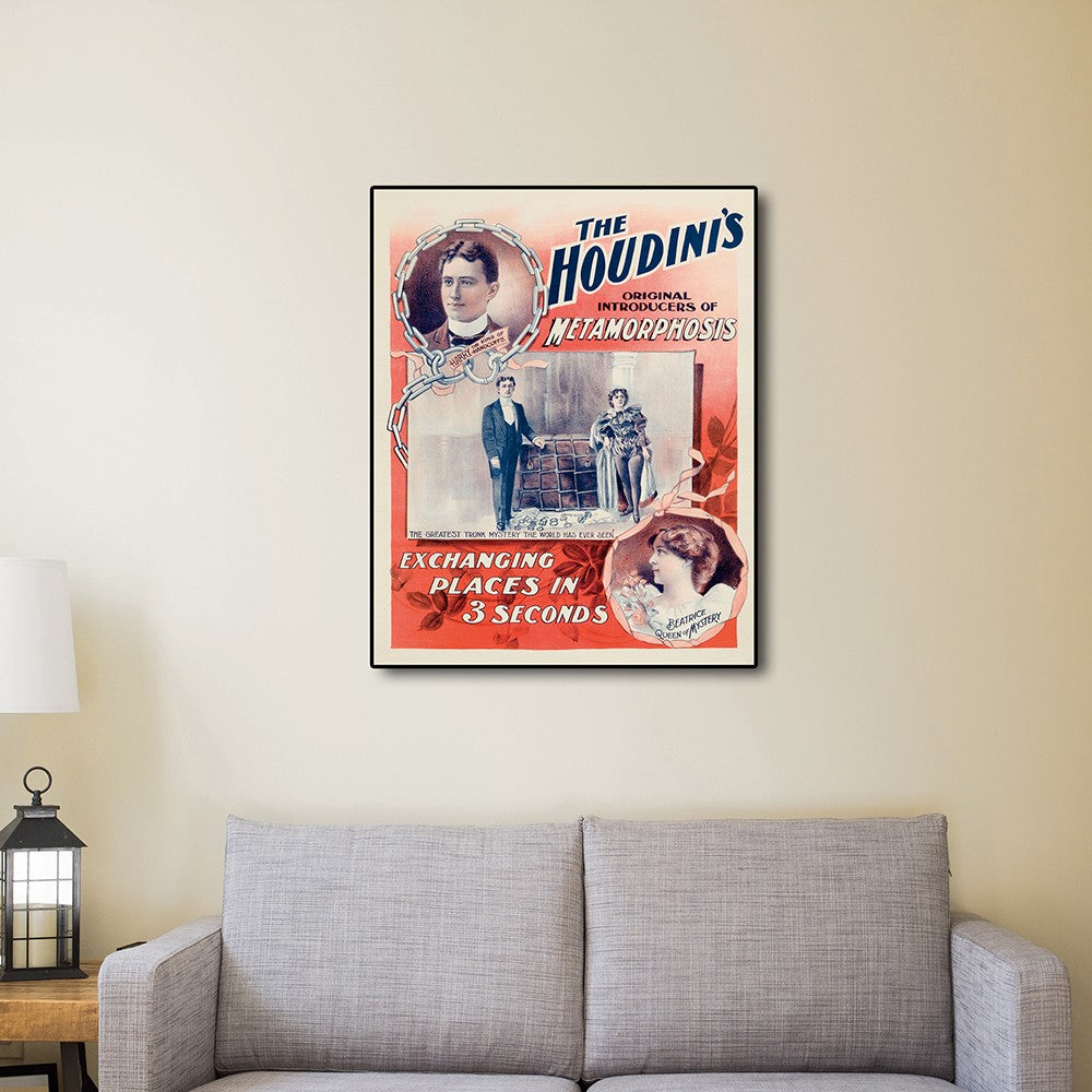 Houdini Spirits Vintage Magic Unframed Print Wall Art