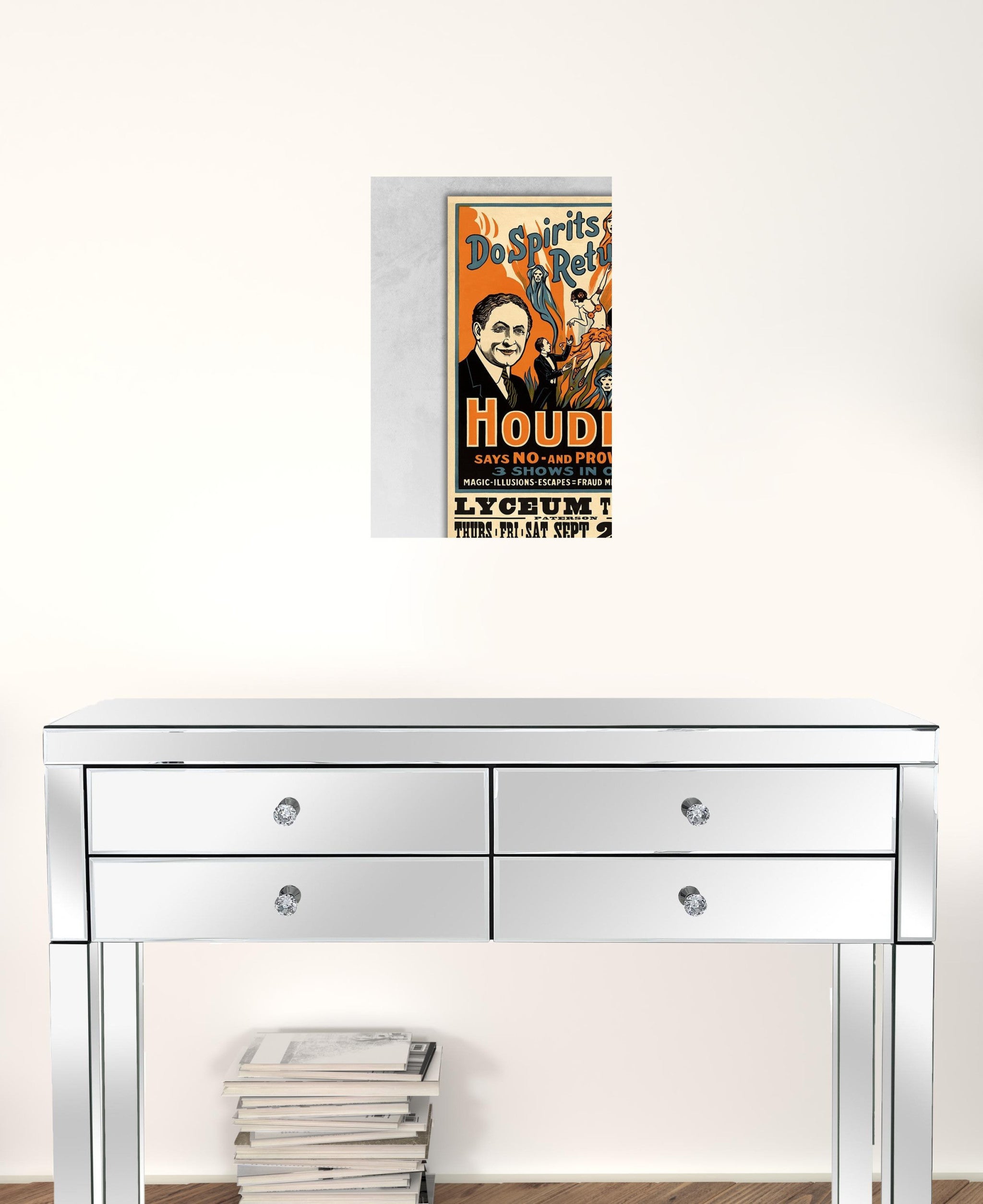 Houdini Spirits Vintage Magic Unframed Print Wall Art