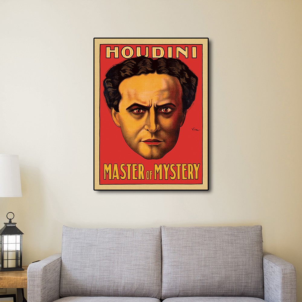 18" X 24" Houdini Master Of Mystery Vintage Magic Poster Wall Art