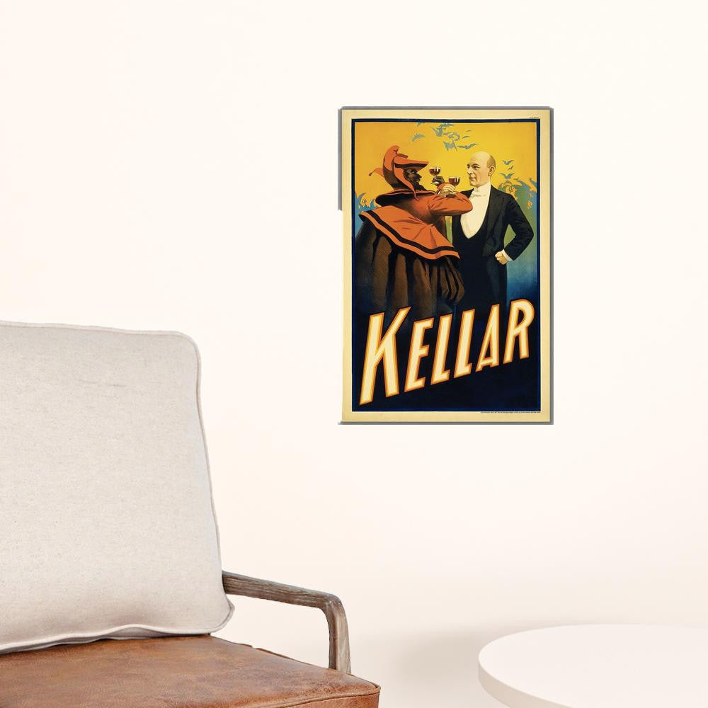 Kellar Drinks With The Devil Vintage Magic Unframed Print Wall Art