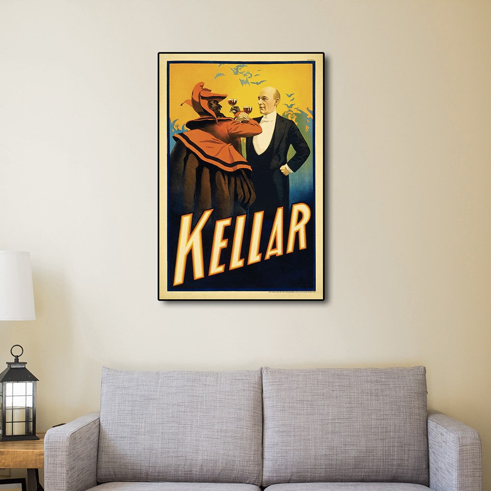 Kellar Levitation Vintage Magic Unframed Print Wall Art