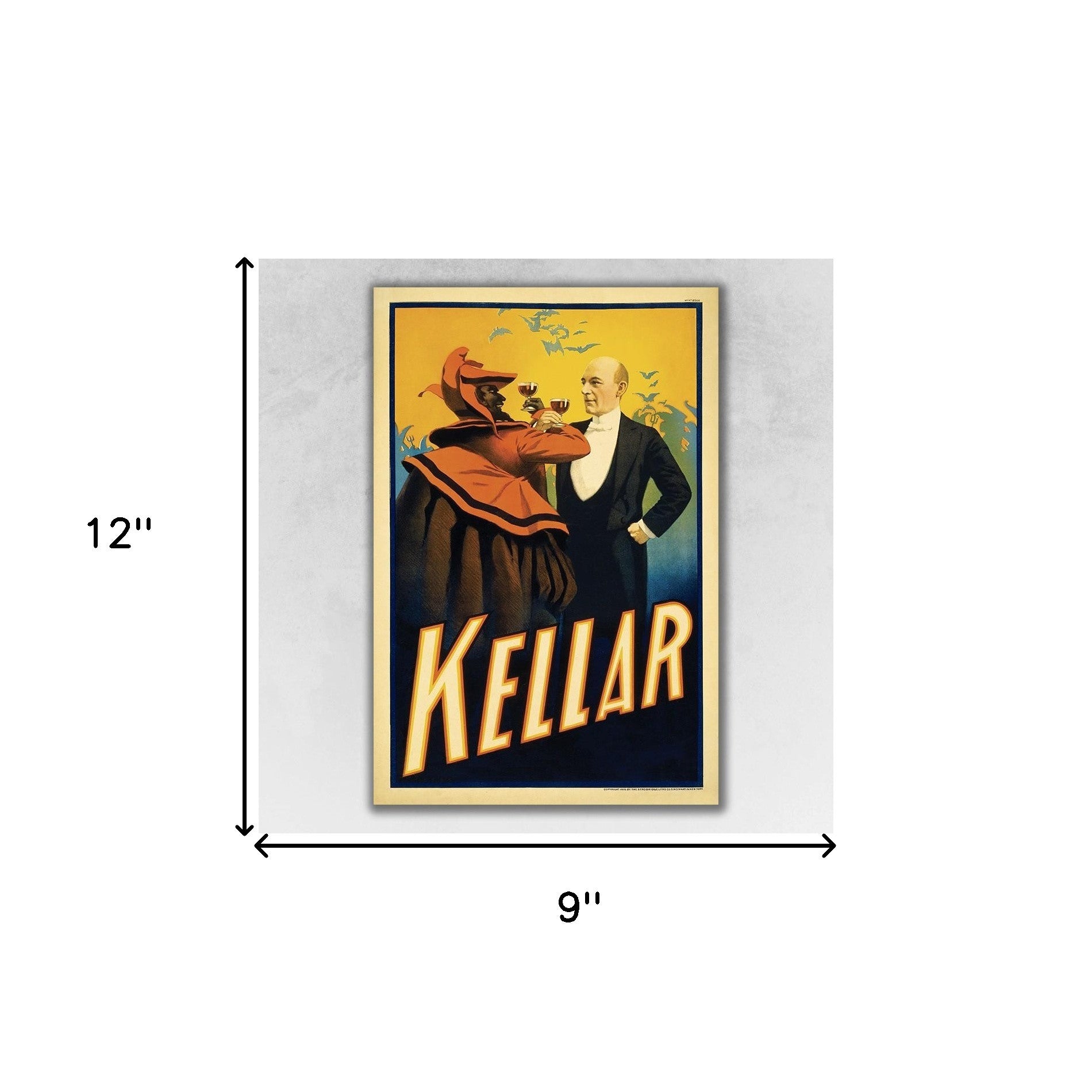 Kellar Levitation Vintage Magic Unframed Print Wall Art