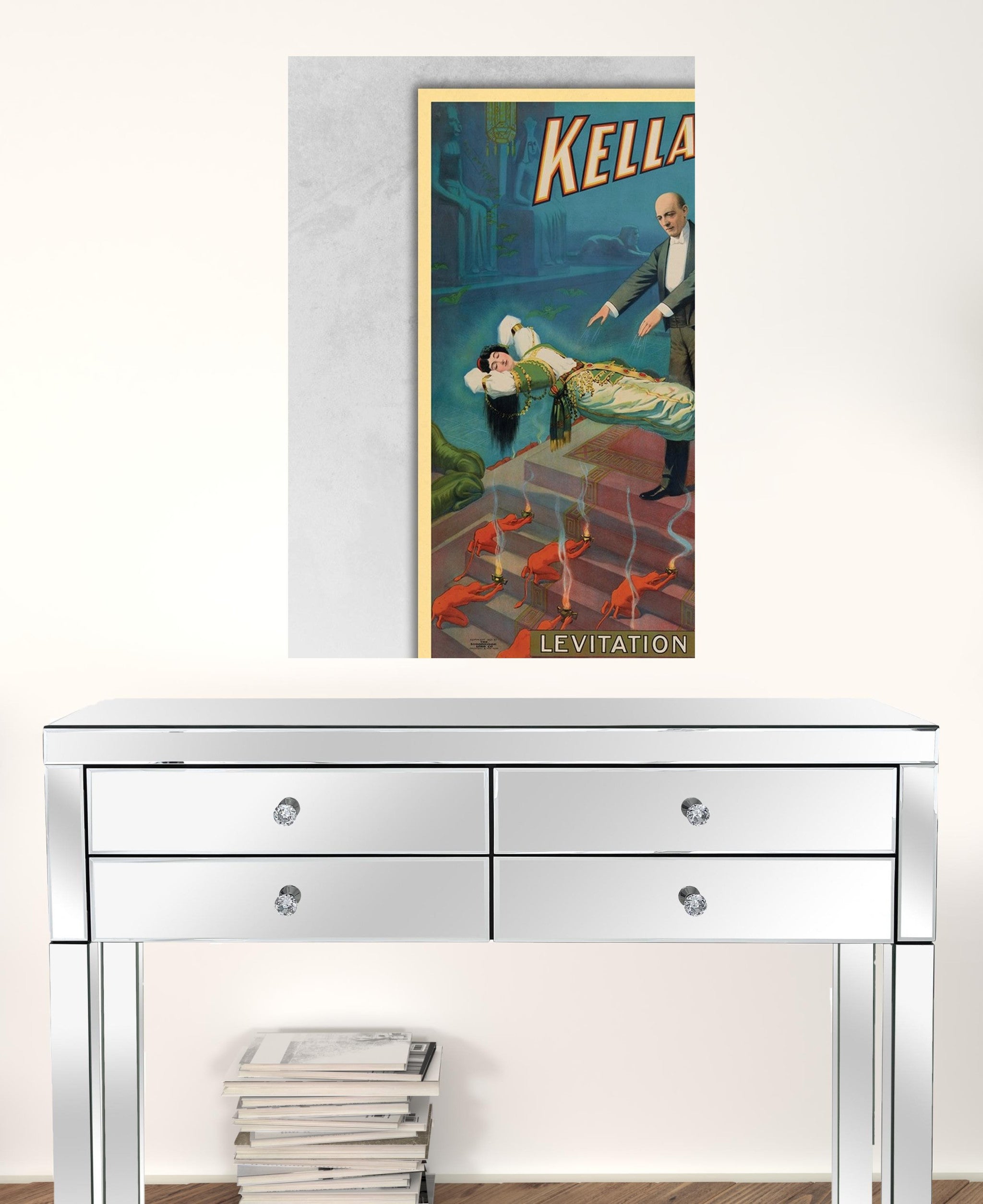 Kellar Levitation Vintage Magic Unframed Print Wall Art