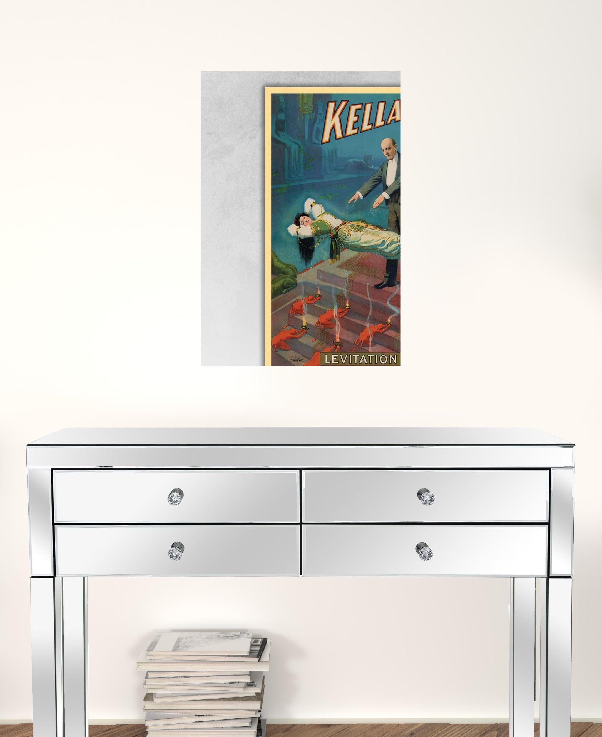 Kellar Levitation Vintage Magic Unframed Print Wall Art