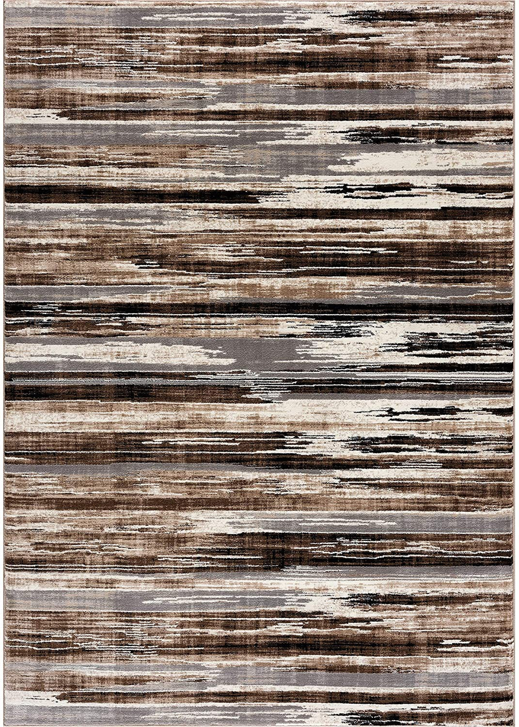 20' Beige Striped Dhurrie Runner Rug