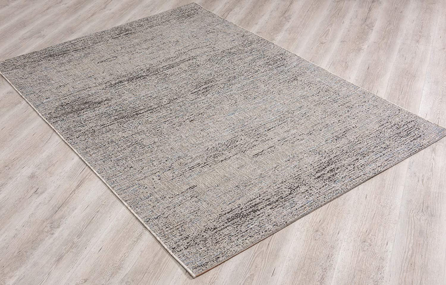 8' X 10' Blue Dhurrie Area Rug