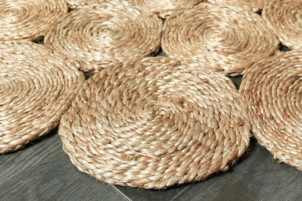 Orbital Natural Jute Area Rug