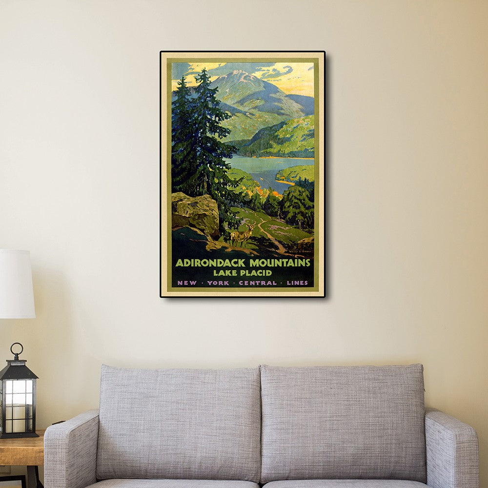 New York Railroad Vintage Travel Unframed Print Wall Art