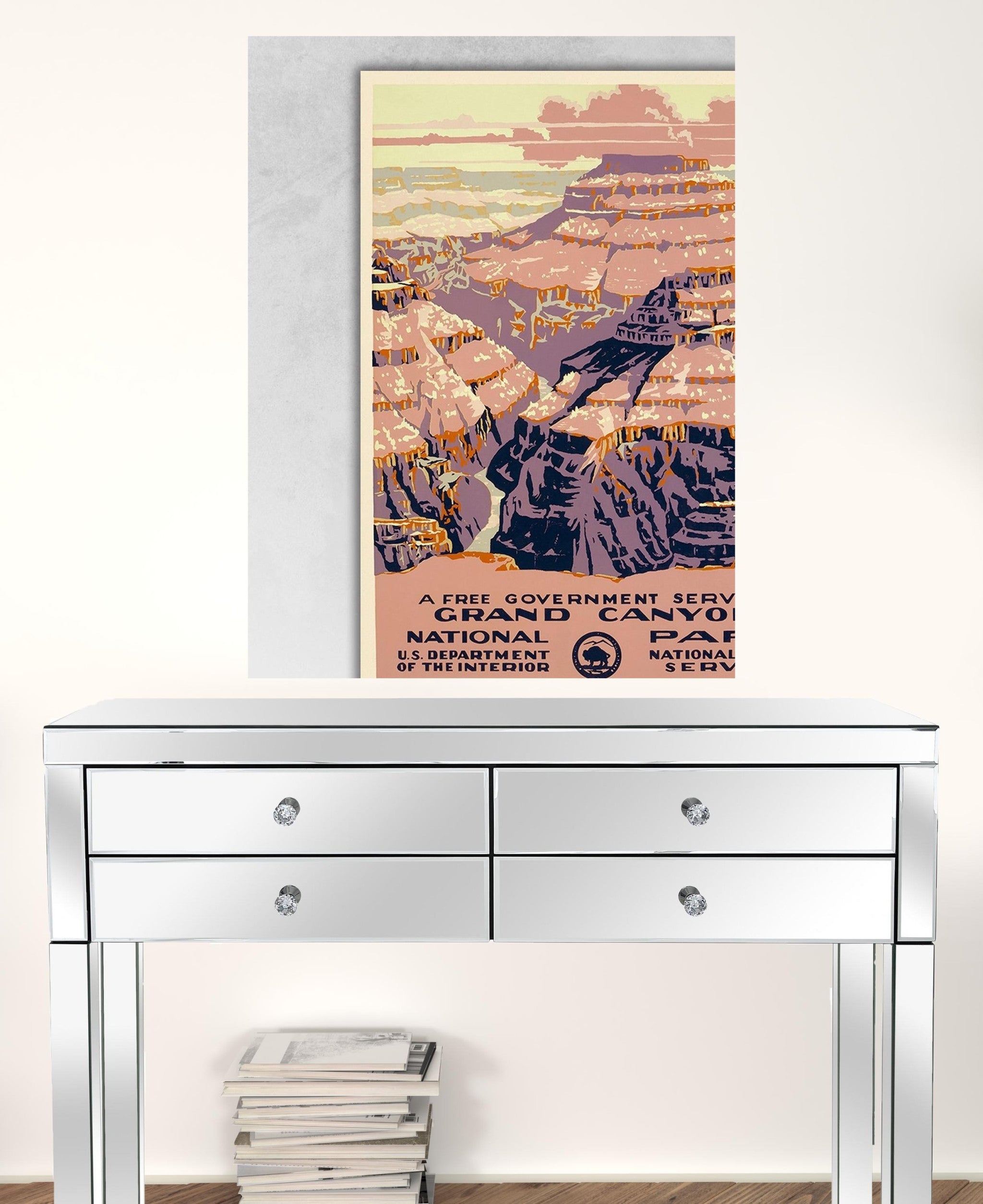 24" X 32" Grand Canyon C1938 Vintage Travel Poster Wall Art