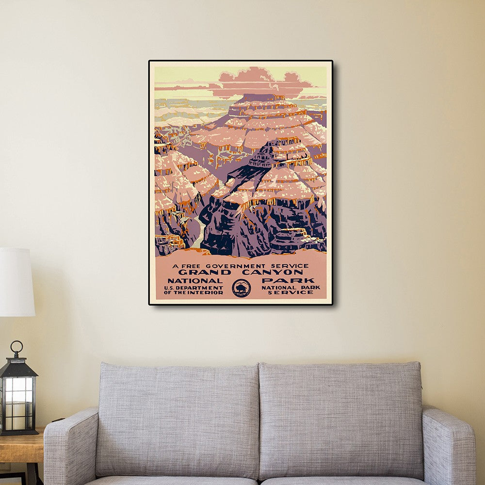 18" X 24" Grand Canyon C1938 Vintage Travel Poster Wall Art