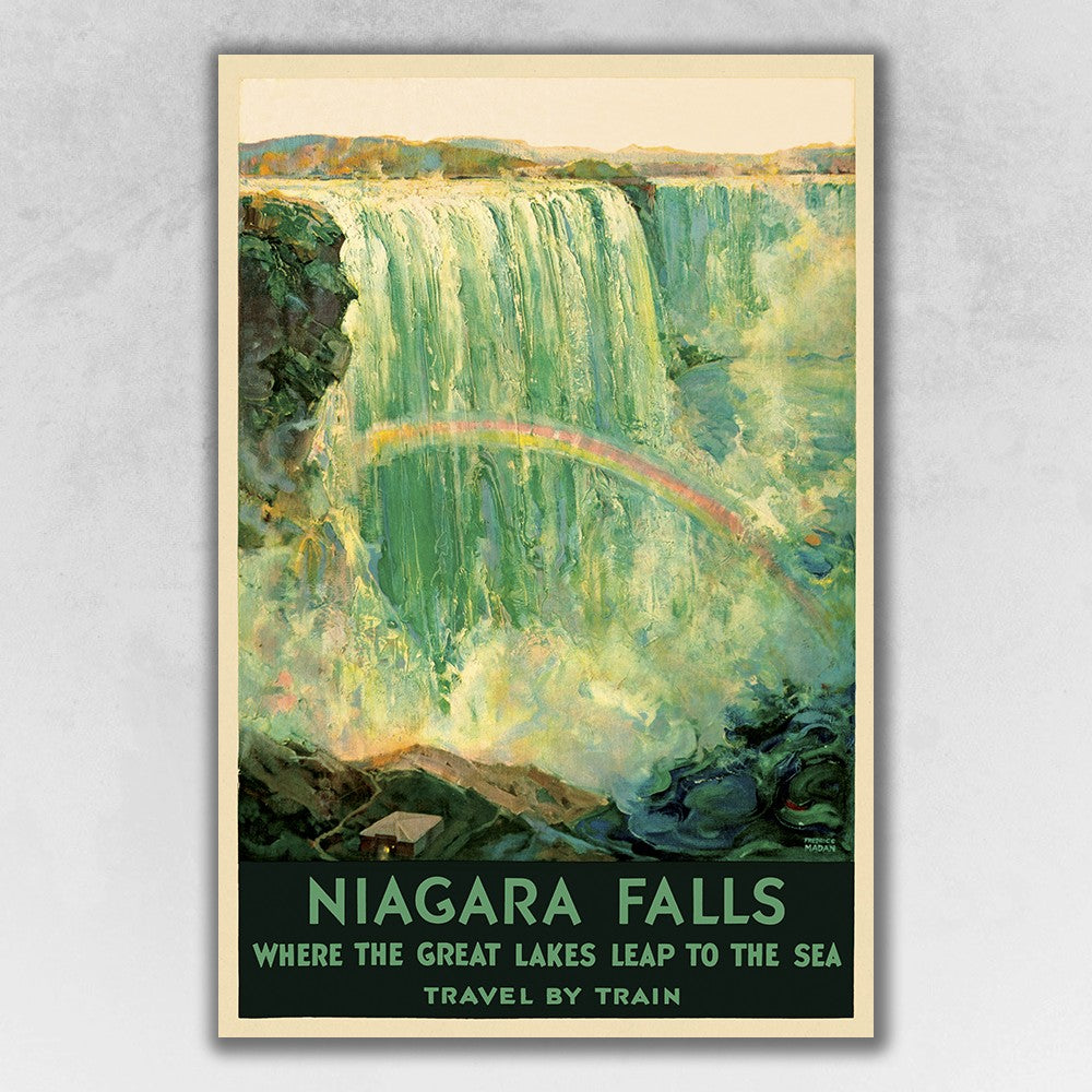 9" X 12" Niagra Falls New York C1920S Vintage Travel Poster Wall Art