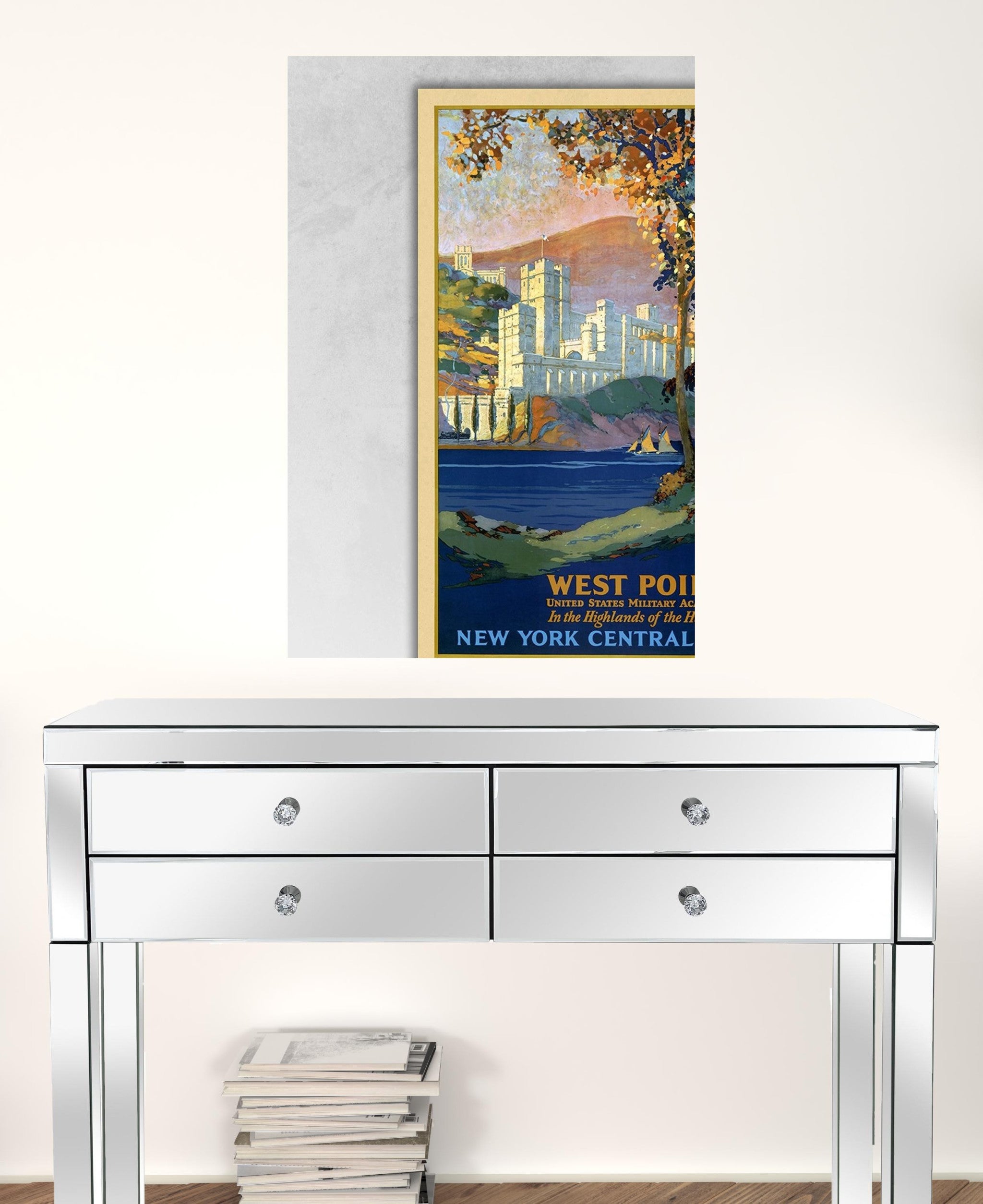 West Point New York Vintage Travel Unframed Print Wall Art