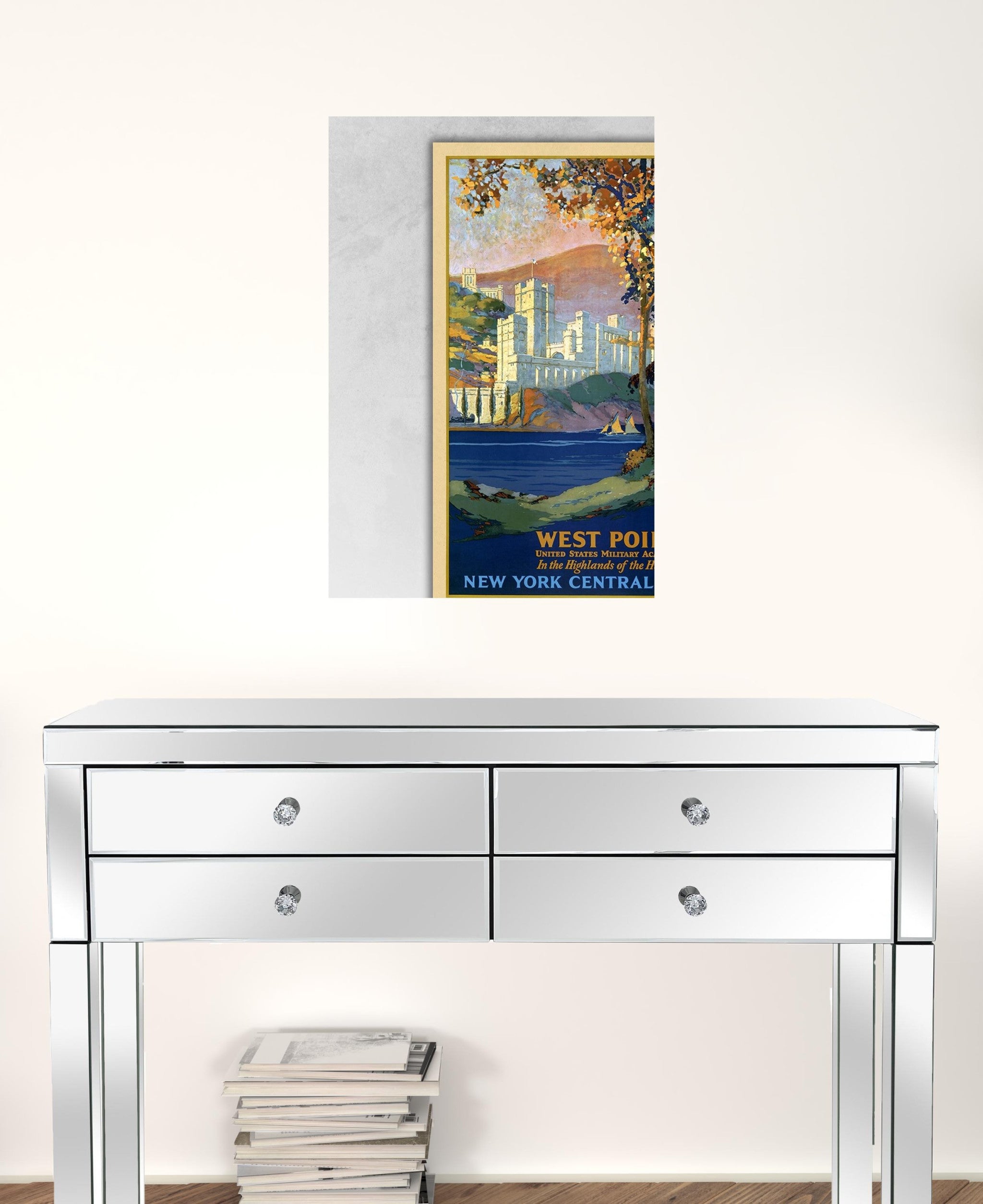 West Point New York Vintage Travel Unframed Print Wall Art