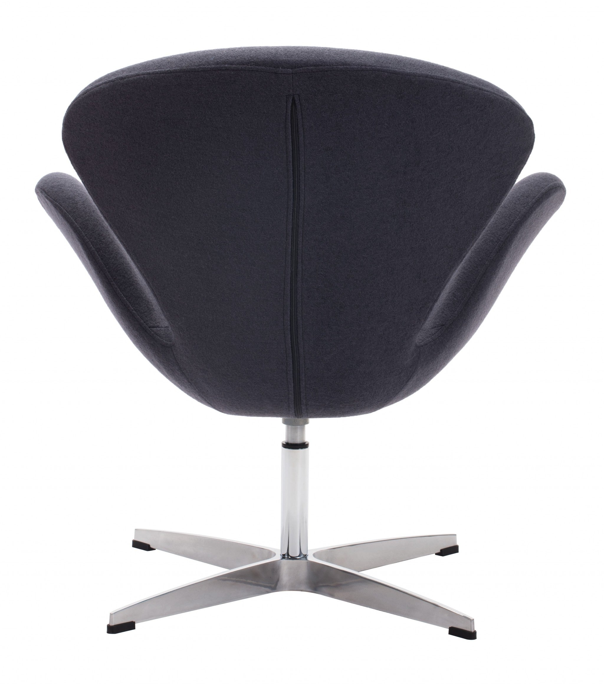 Dark Gray Scoop Swivel Chair