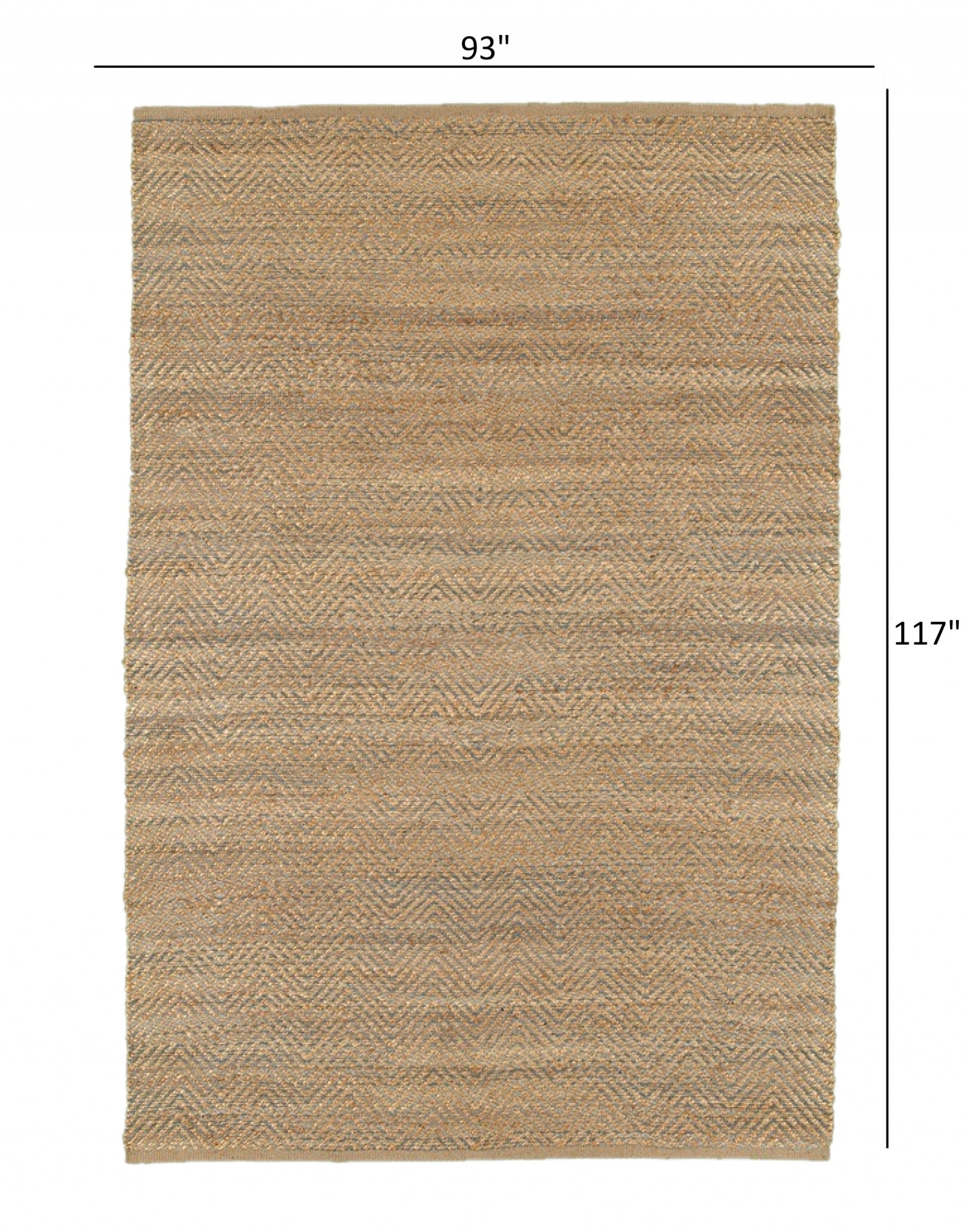 8' X 10' Brown Dhurrie Hand Woven Area Rug