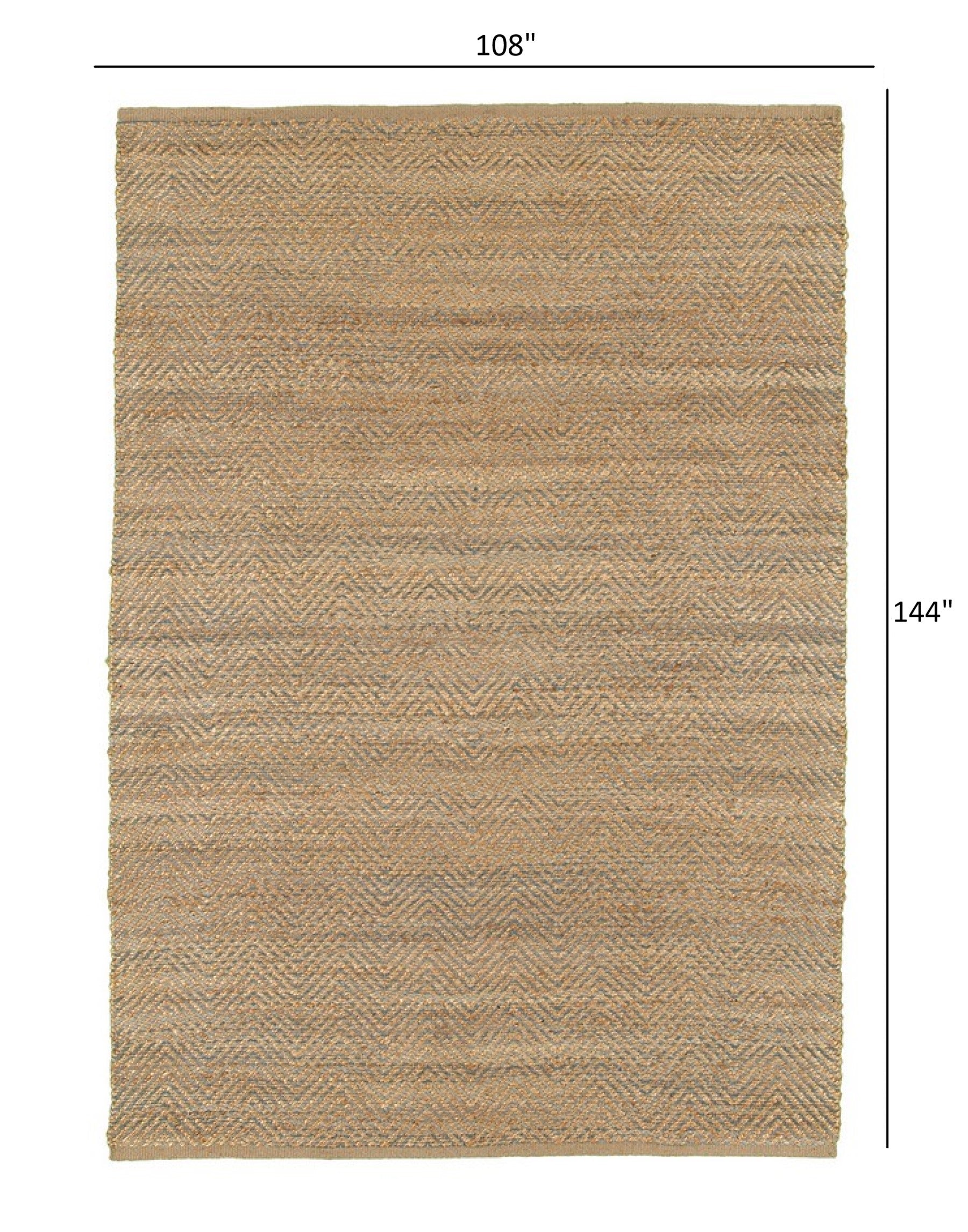 9’ x 12’ Tan and Gray Boho Chic Area Rug