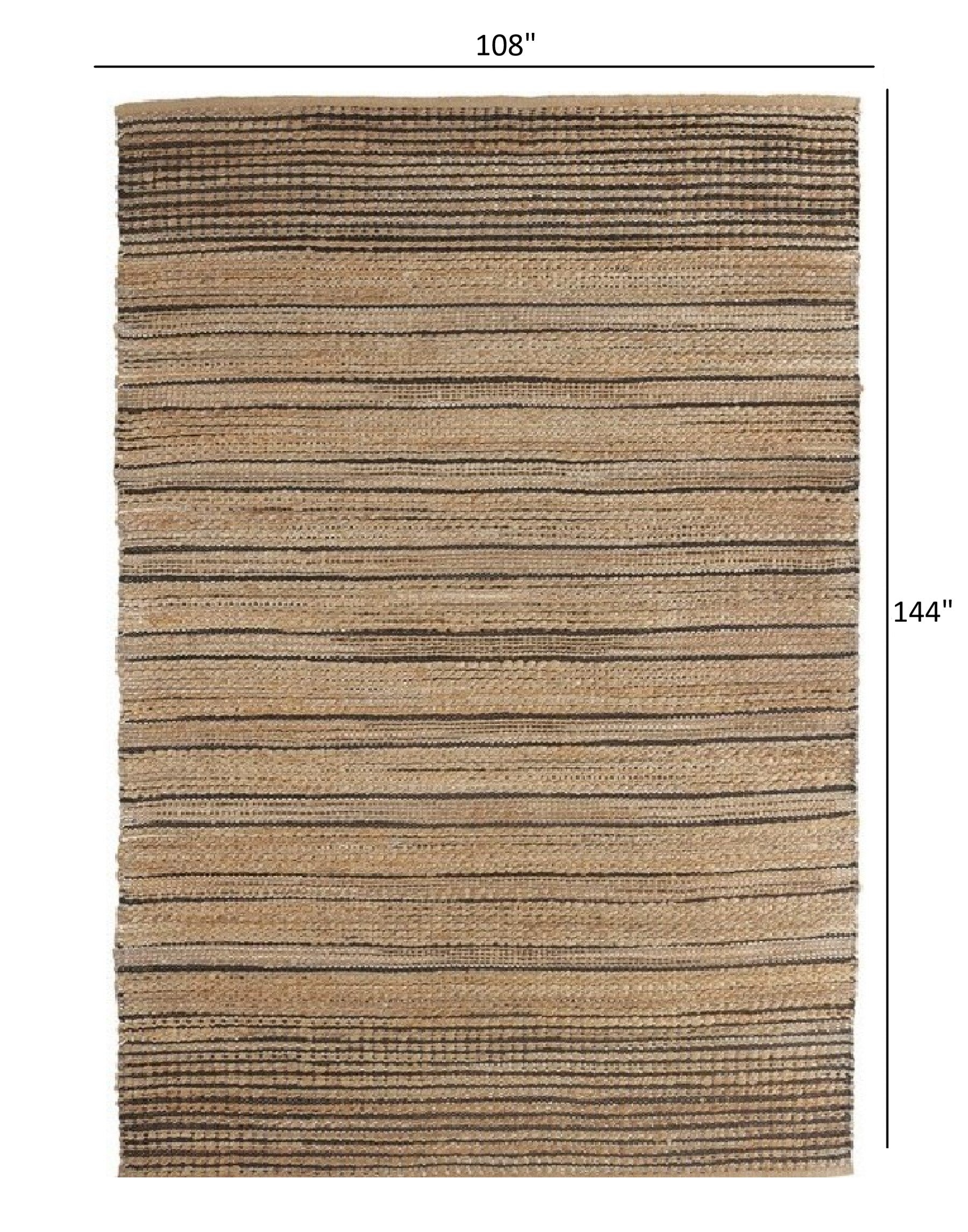 9' X 12' Tan Kilim Flatweave Handmade Area Rug