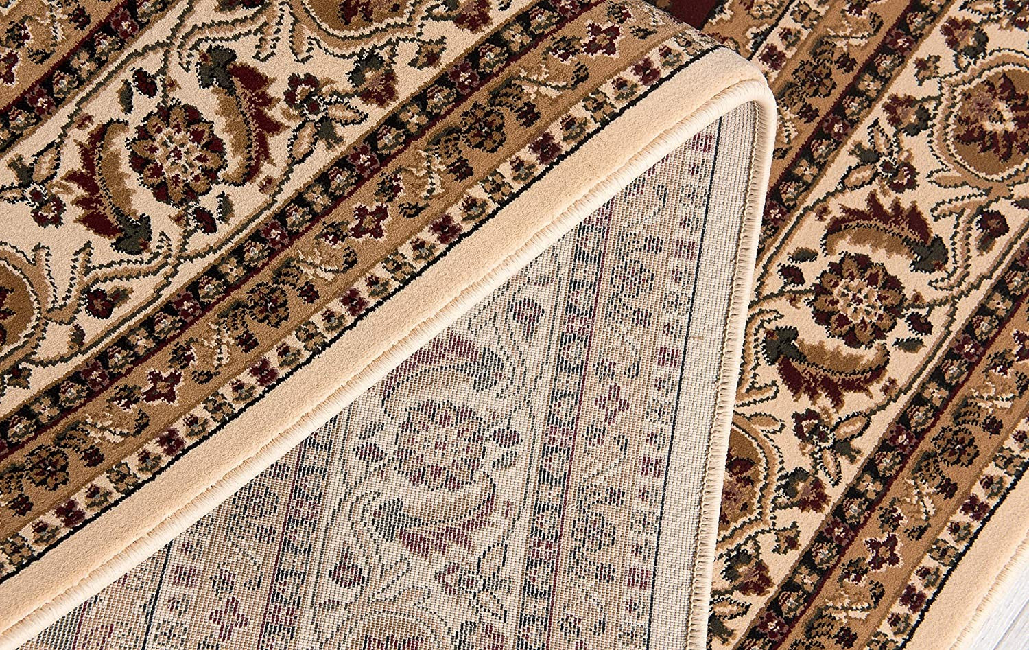 4' X 6' Cream Oriental Area Rug