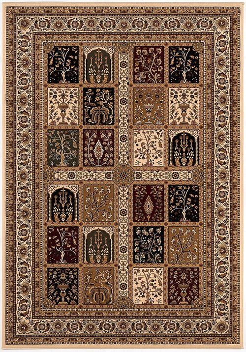 5’ x 8’ Cream Traditional Decorative Area Rug