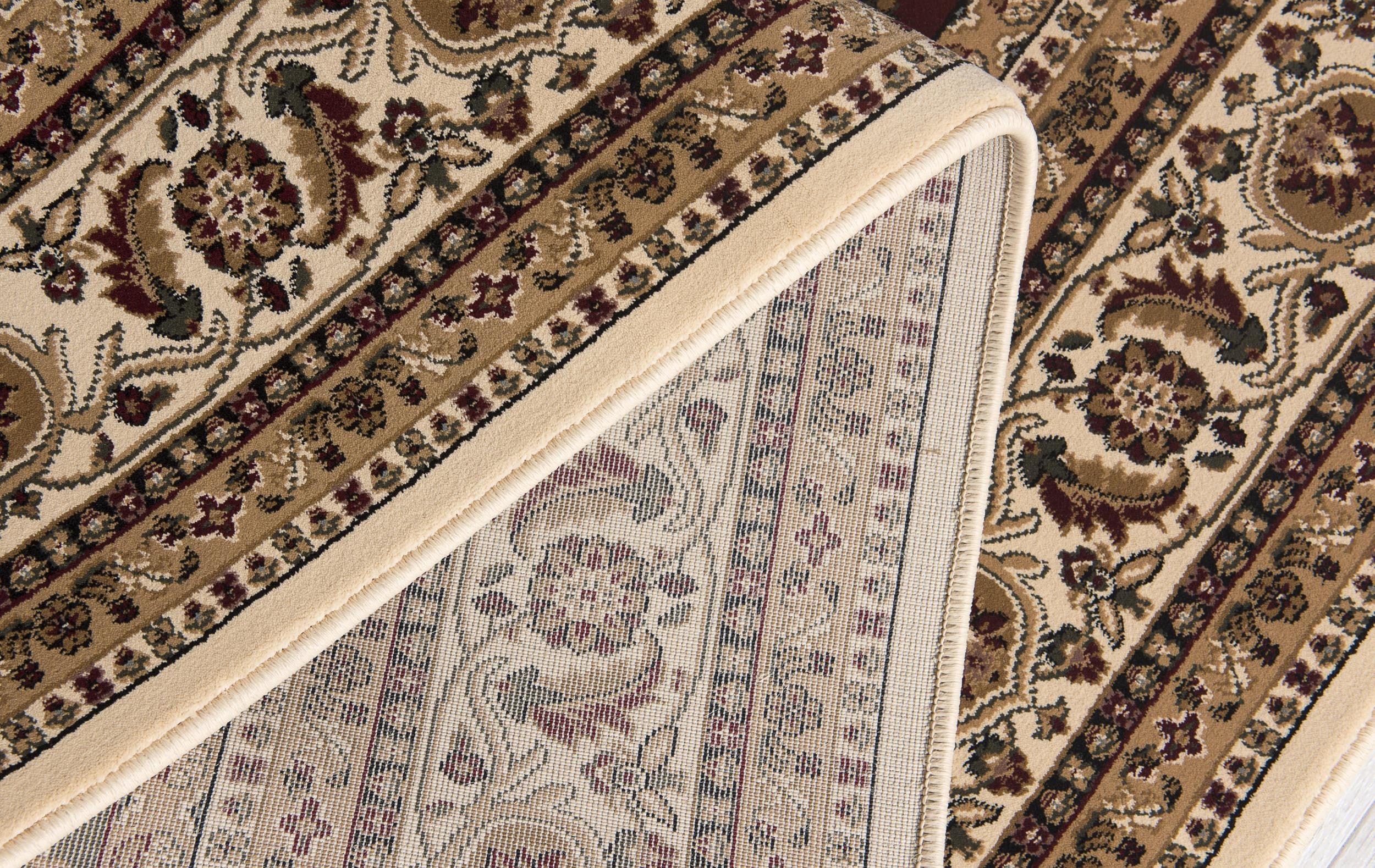 8' X 11' Cream Oriental Area Rug