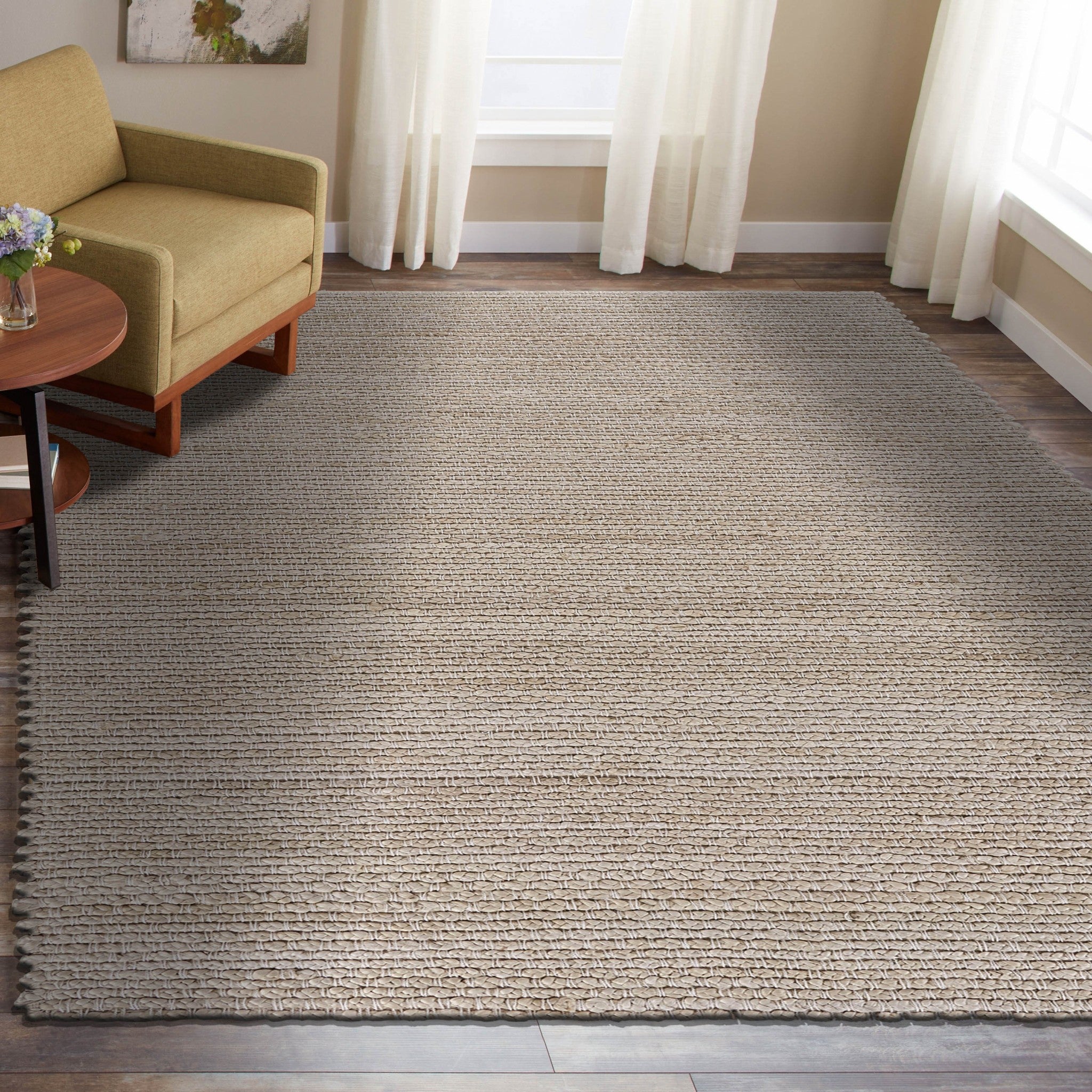 8’ x 10’ Natural Bleached Contemporary Area Rug