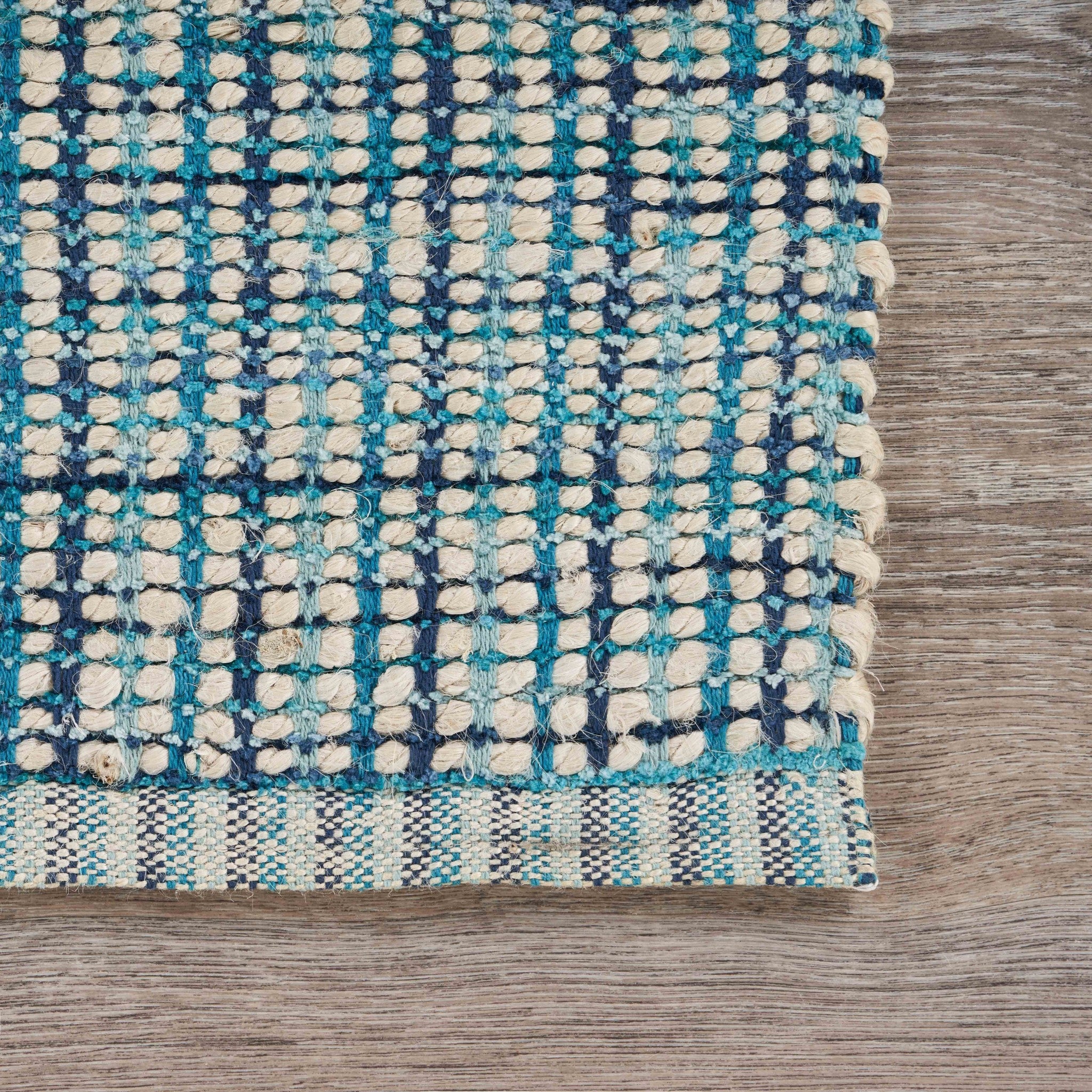 8' X 10' Blue Hand Loomed Area Rug