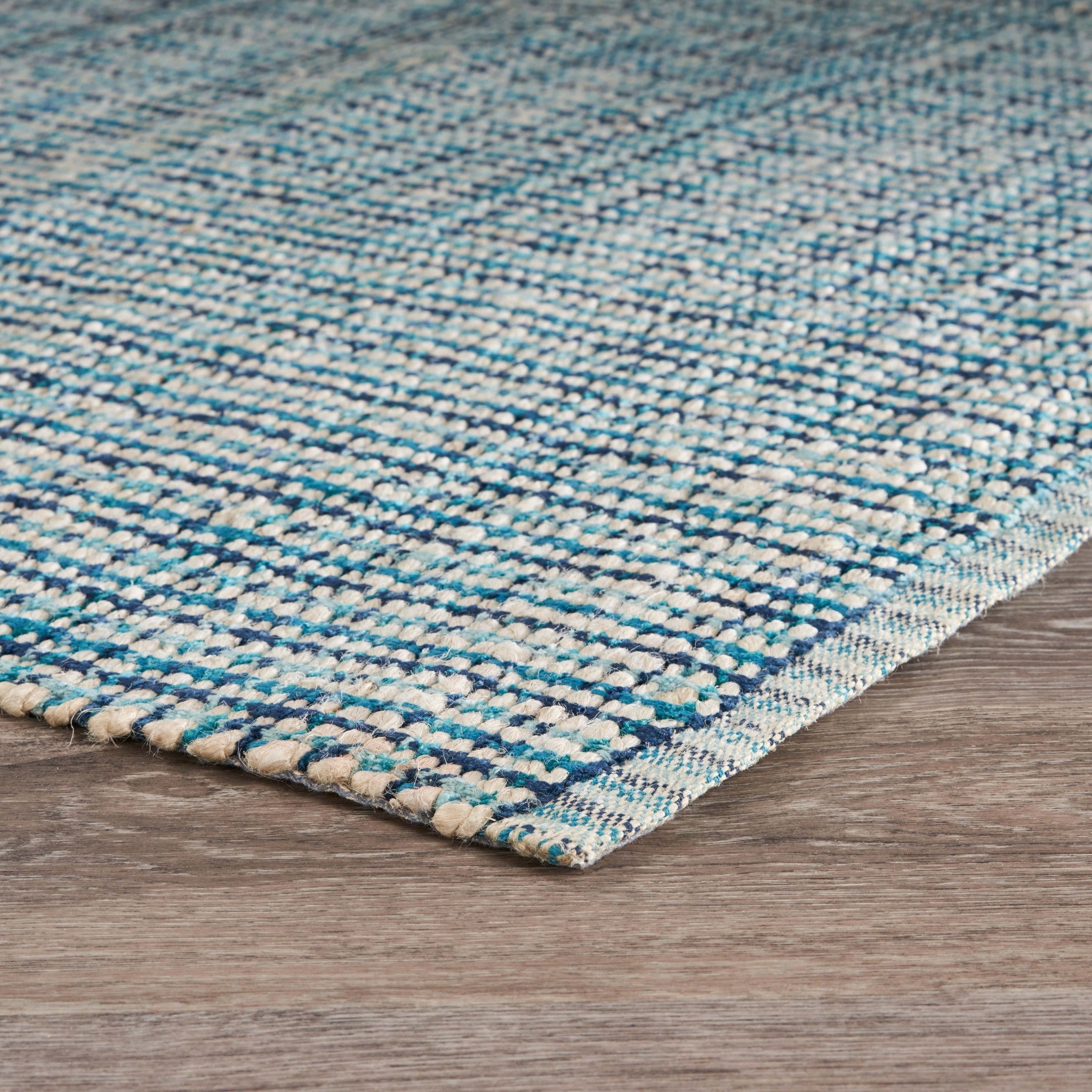 8' X 10' Blue Hand Loomed Area Rug