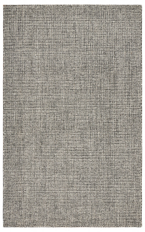 8' X 10' Gray Wool Dhurrie Handmade Area Rug