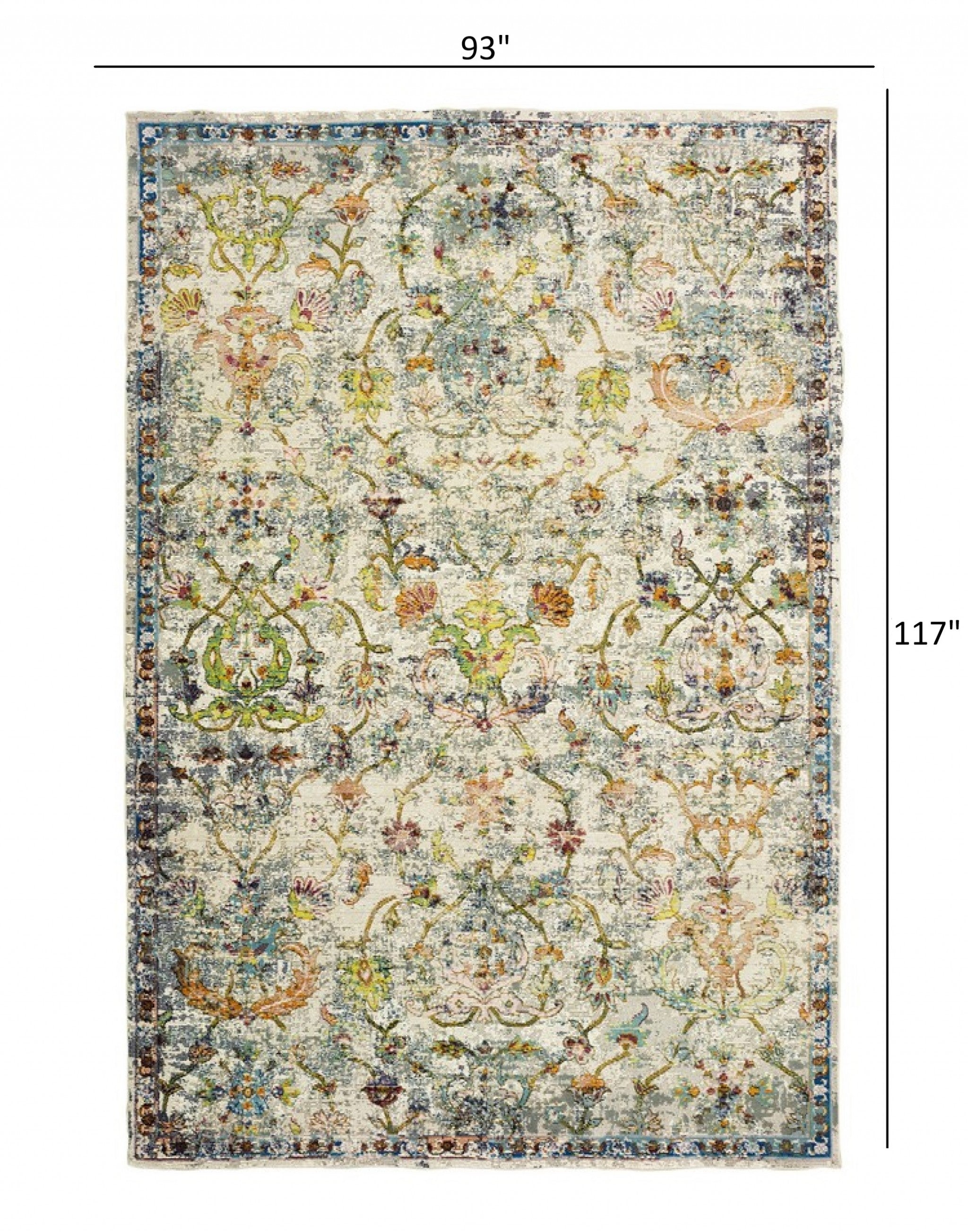 8' X 10' Beige Dhurrie Area Rug