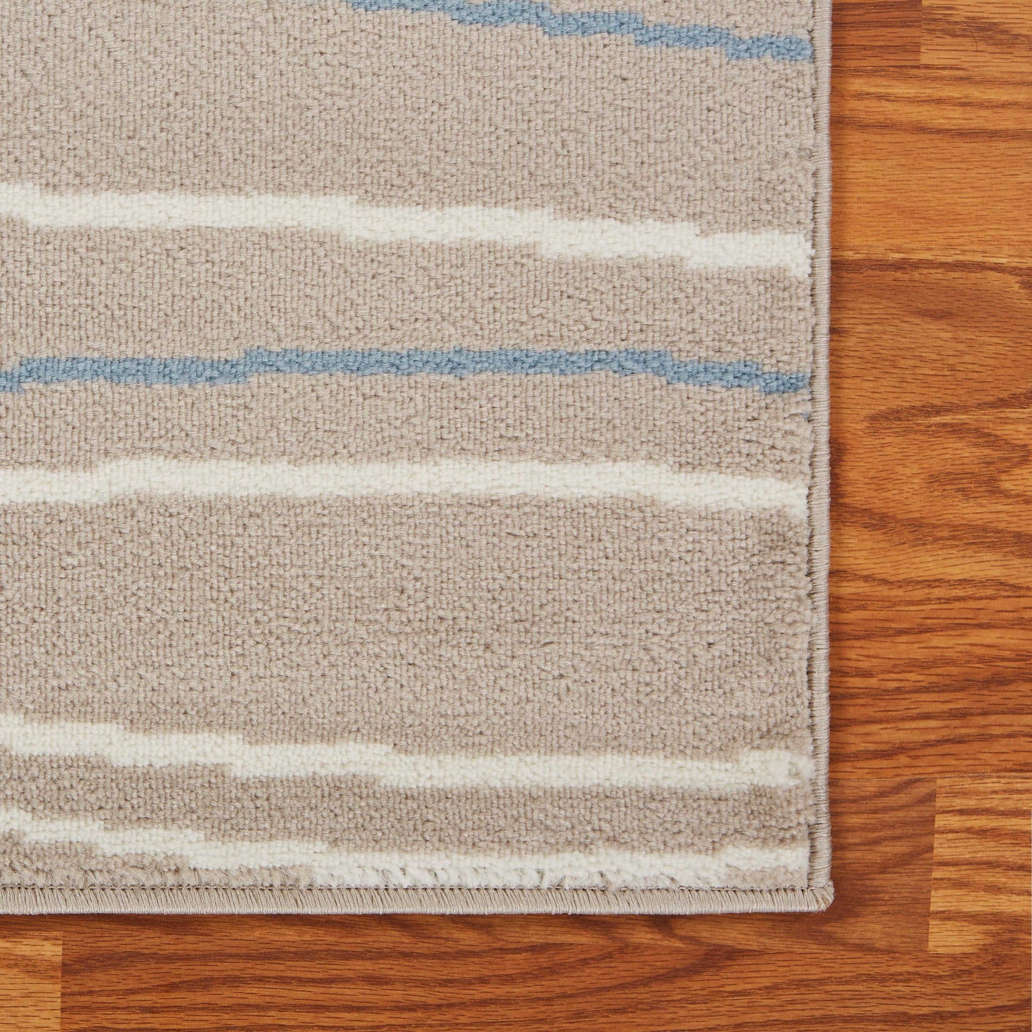 5’ x 7’ Gray Contemporary Waves Area Rug