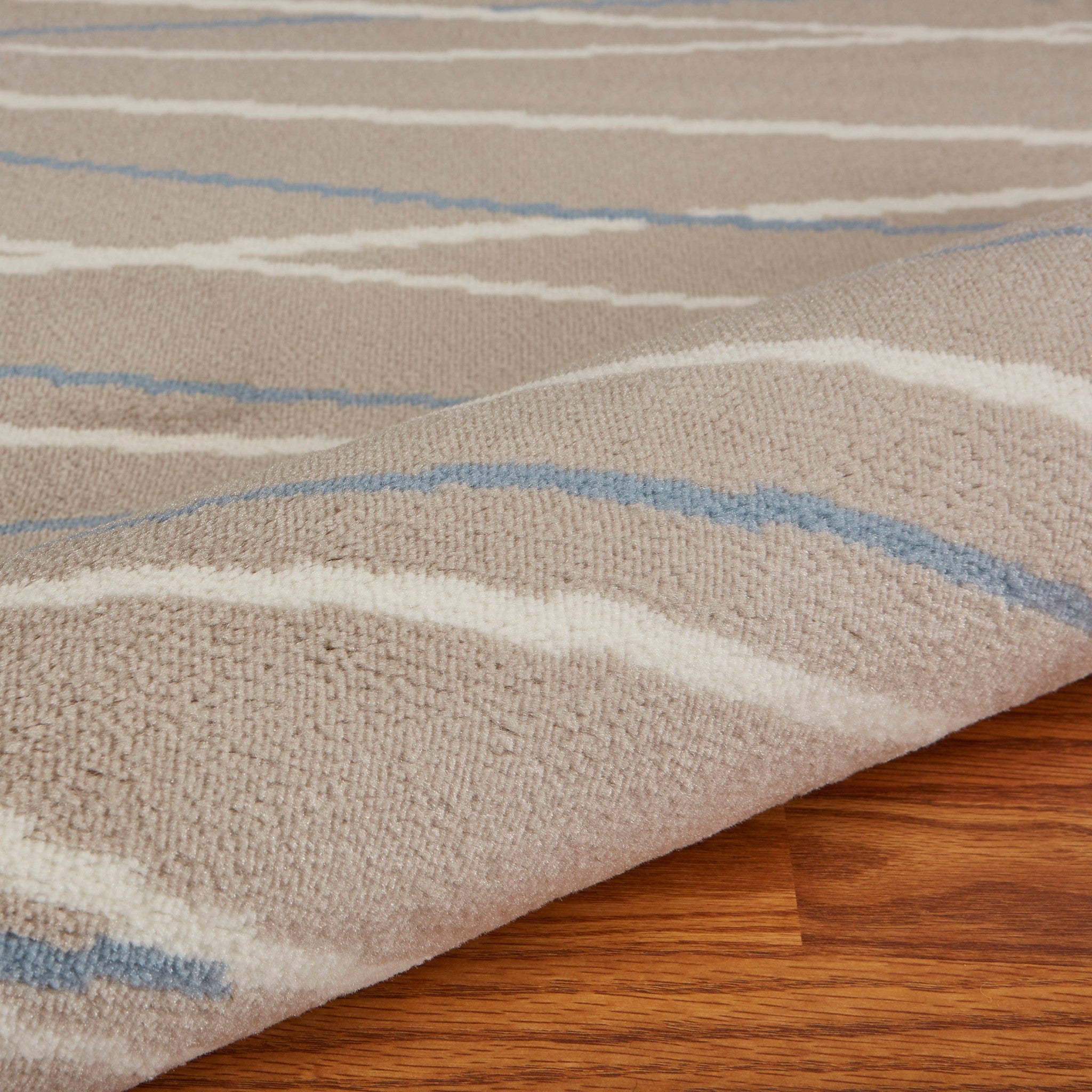 8’ x 10’ Gray Contemporary Waves Area Rug