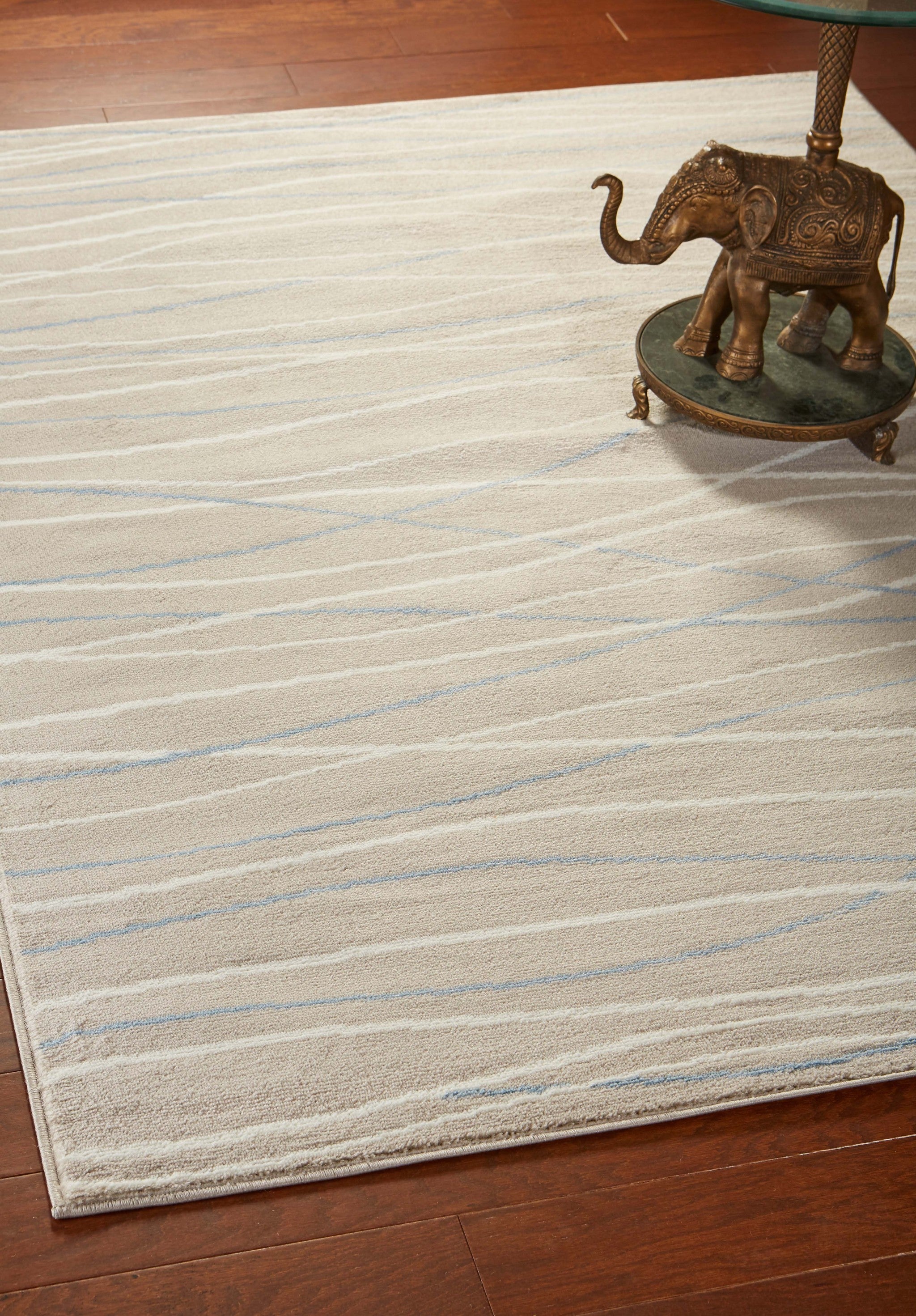 8’ x 10’ Gray Contemporary Waves Area Rug