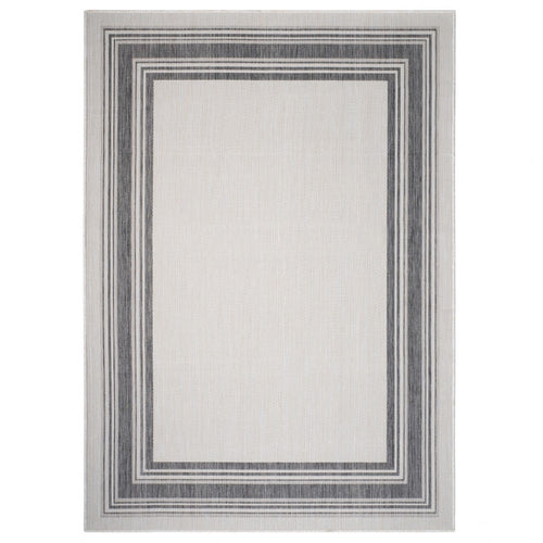 3' X 5' Gray Indoor Outdoor Area Rug