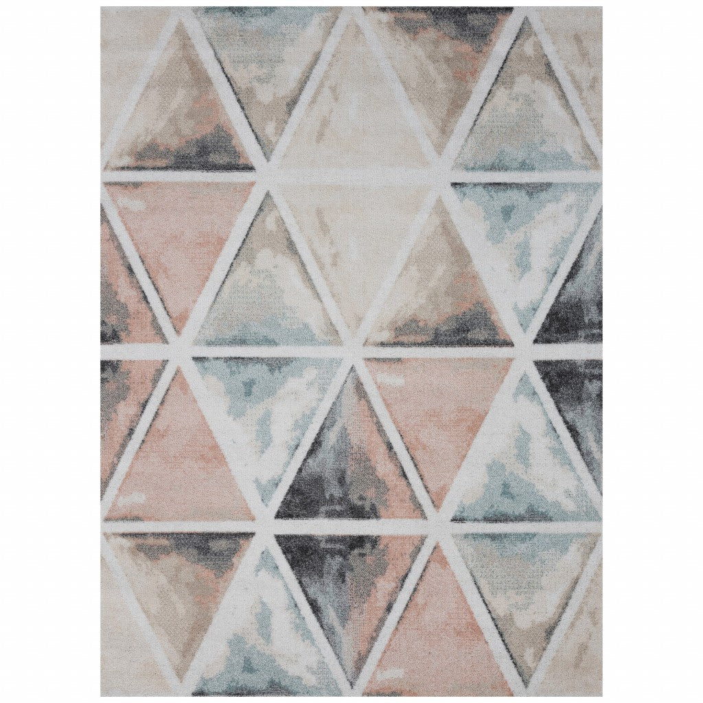 8' X 10' Ivory Dhurrie Area Rug