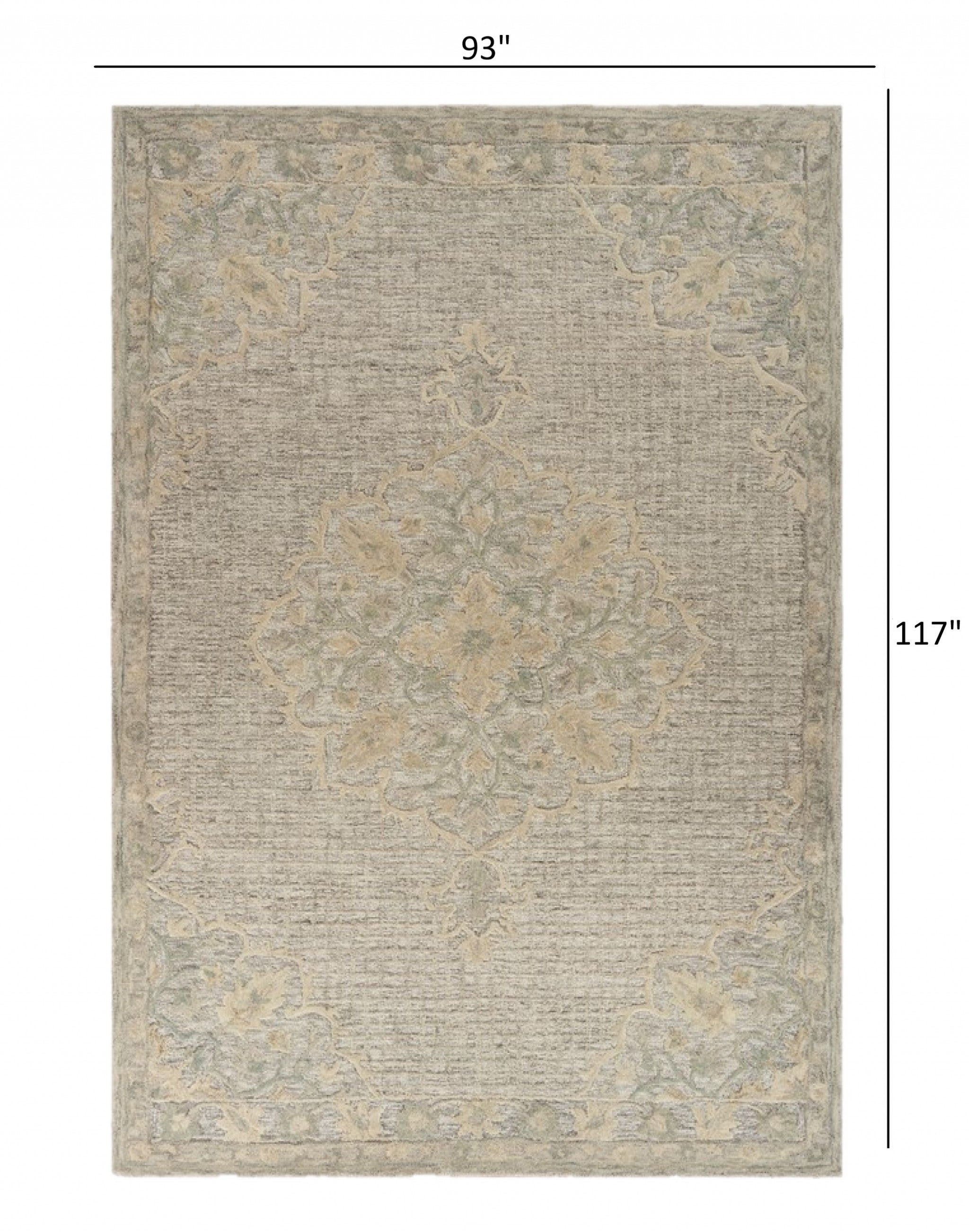 8' X 10' Beige Wool Dhurrie Handmade Area Rug