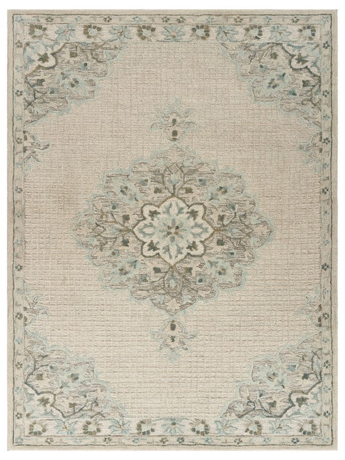 8' X 10' Ivory Wool Dhurrie Handmade Area Rug