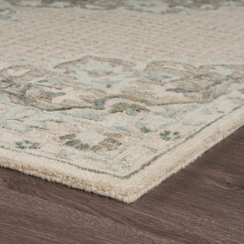 8' X 10' Ivory Wool Dhurrie Handmade Area Rug