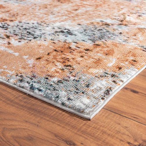 8’ x 10’ Rustic Brown Abstract Area Rug