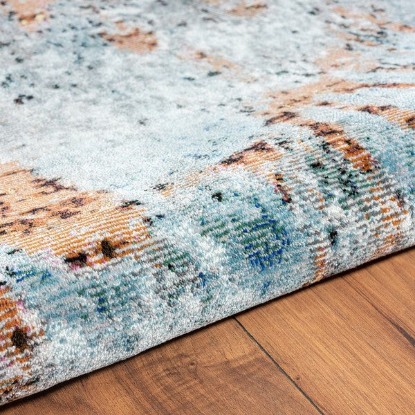 8’ x 10’ Rustic Brown Abstract Area Rug